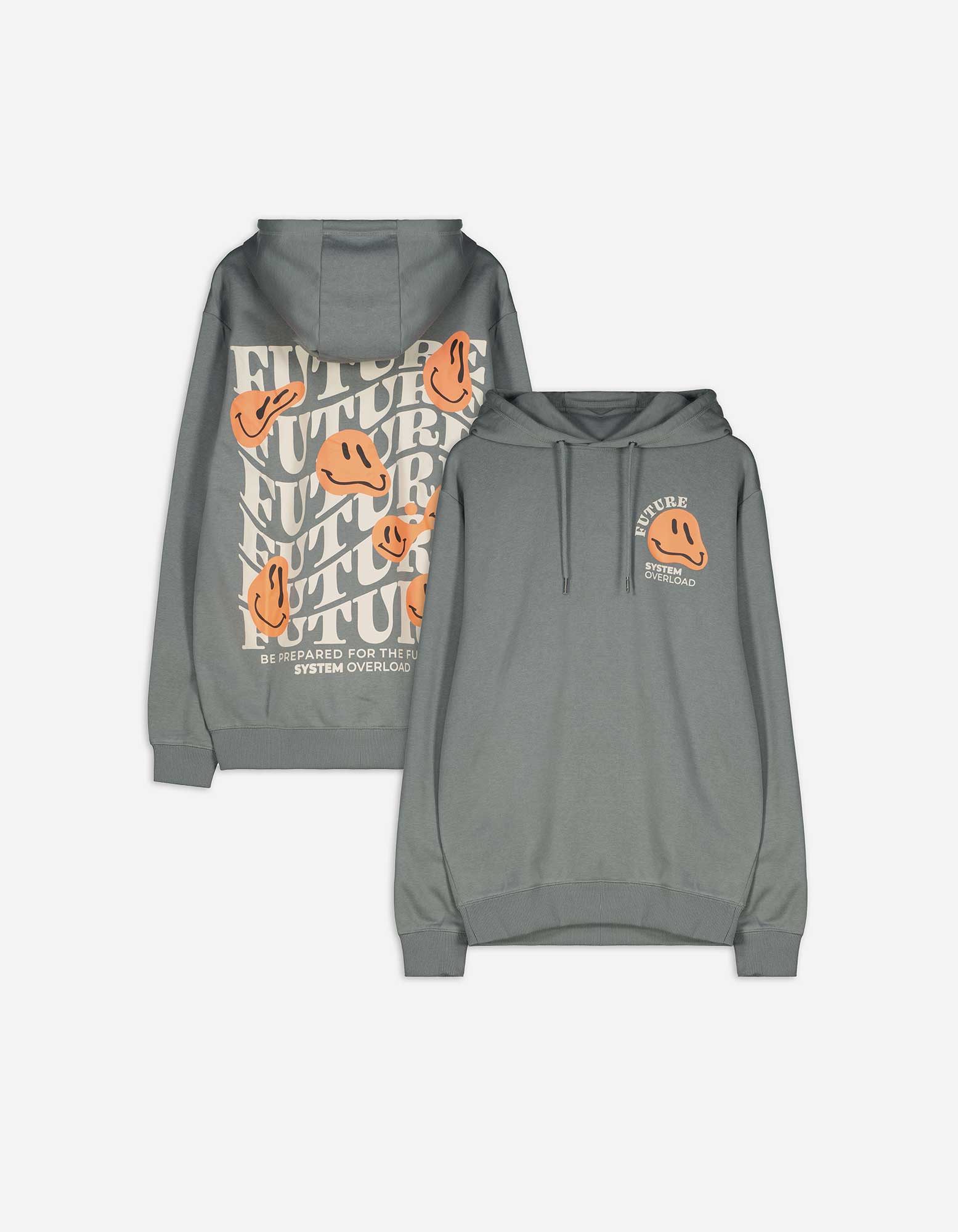 Herren Hoodie - Rückenprint - dunkelgrün, Takko, dunkelgrün L