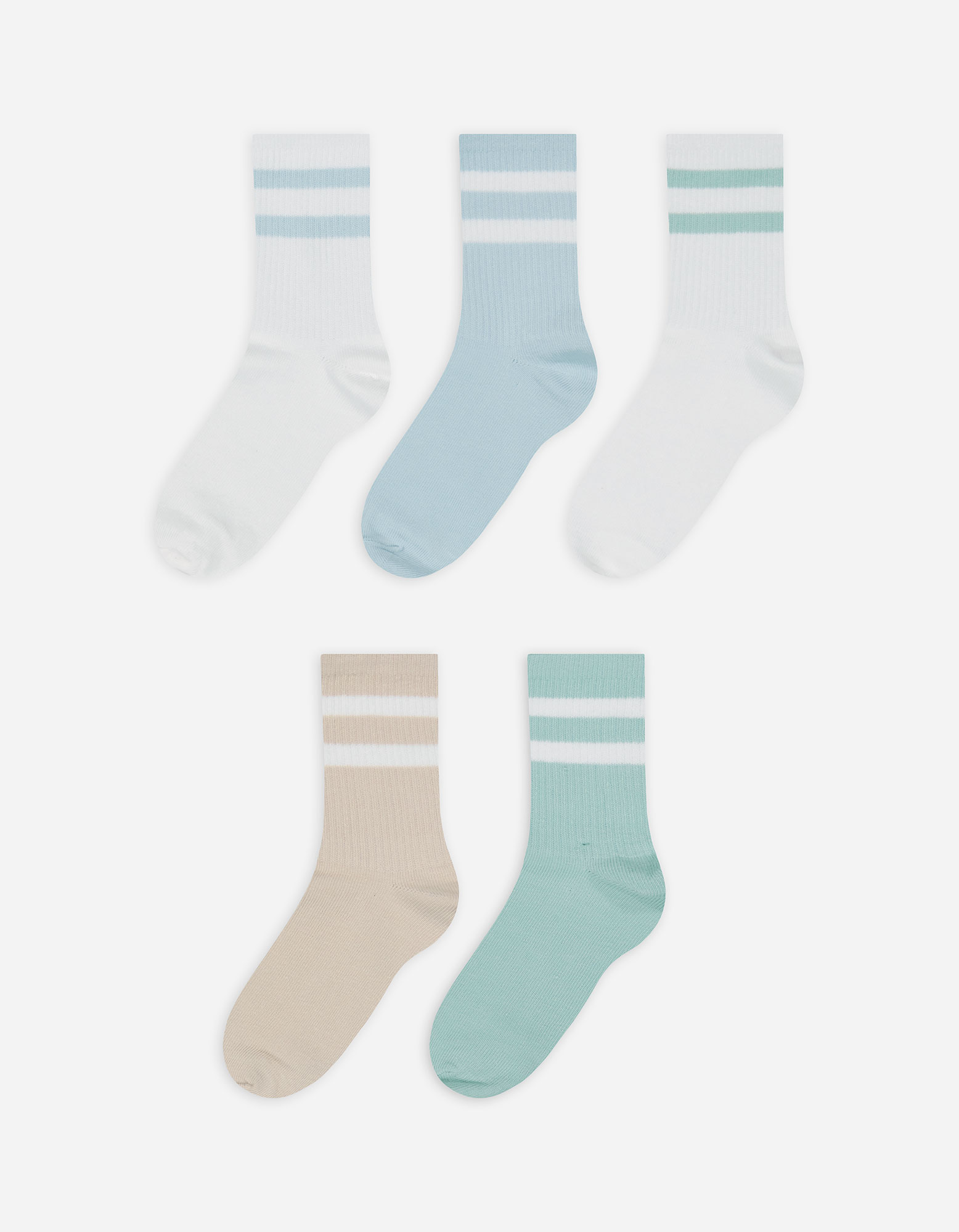 Kinder Socken - 5er-Pack, Takko, hellblau