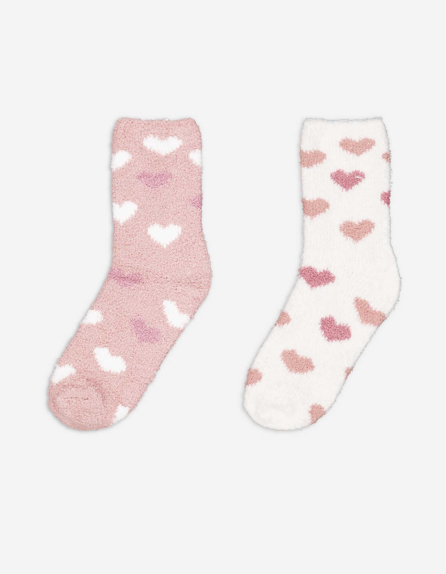 Damen Kuschelsocken - 2er-Pack, Takko, weiß 39-42