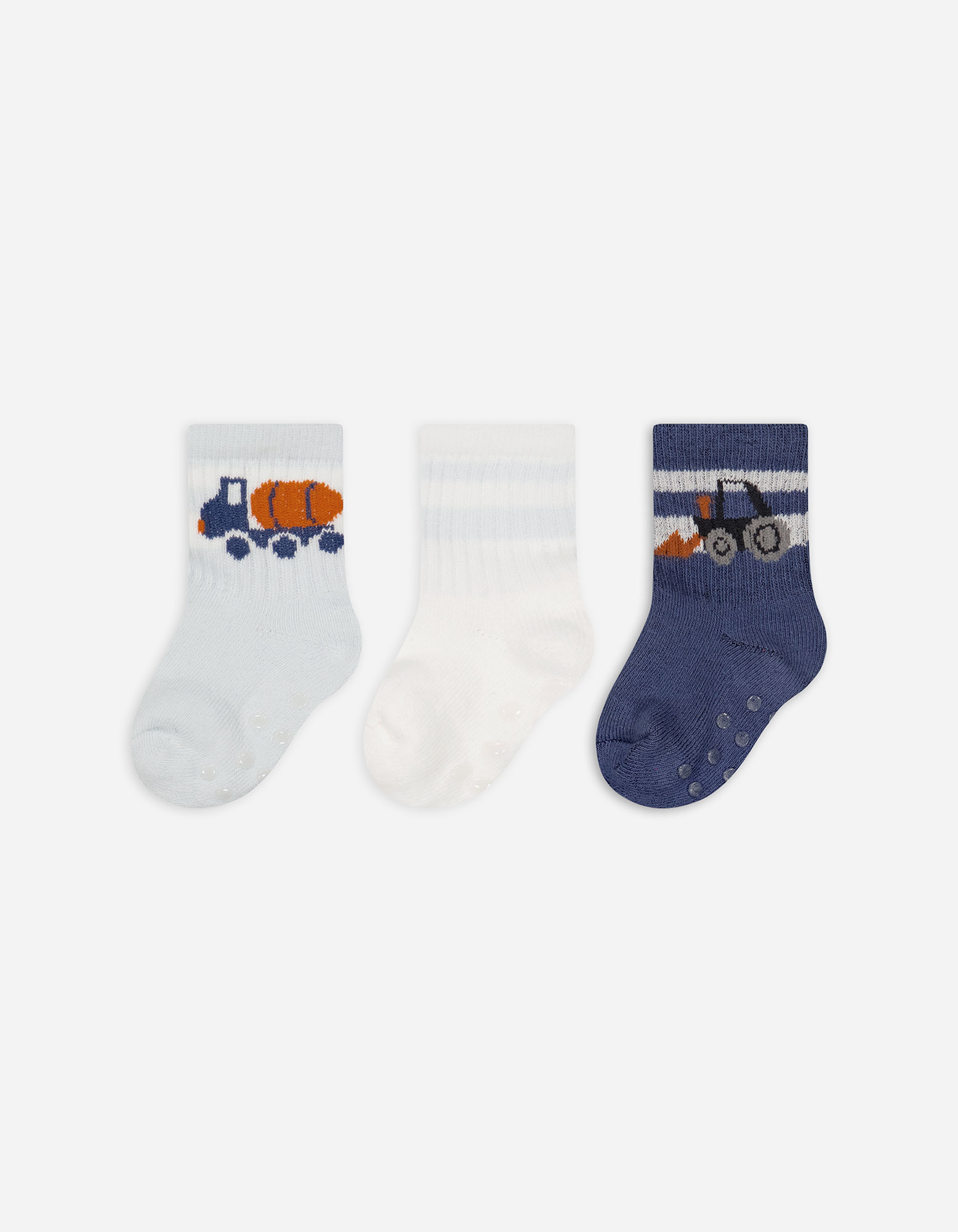 Baby Stoppersocken - 3er-Pack, Takko, hellblau