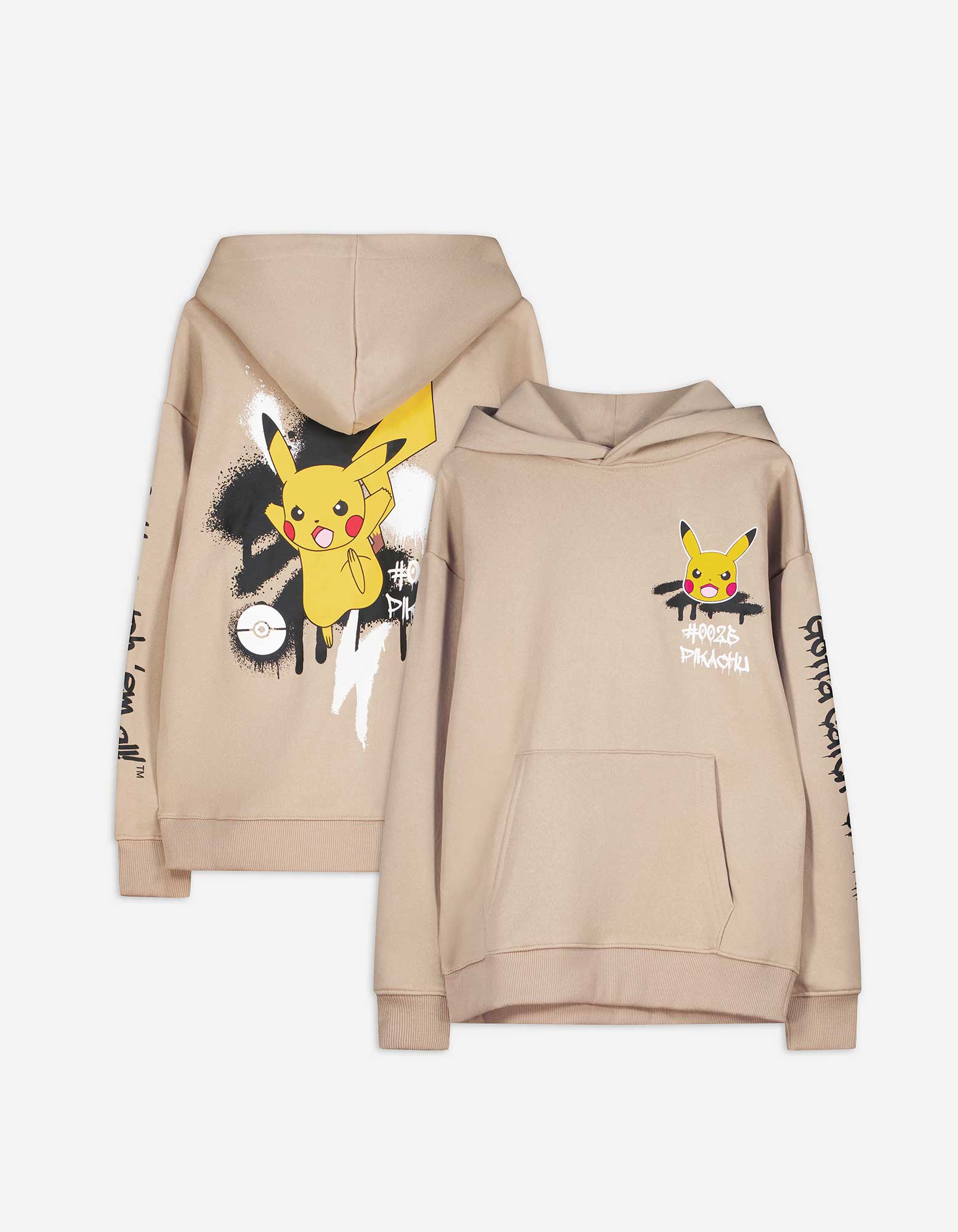 Kinder Hoodie - Pokémon, Takko, beige