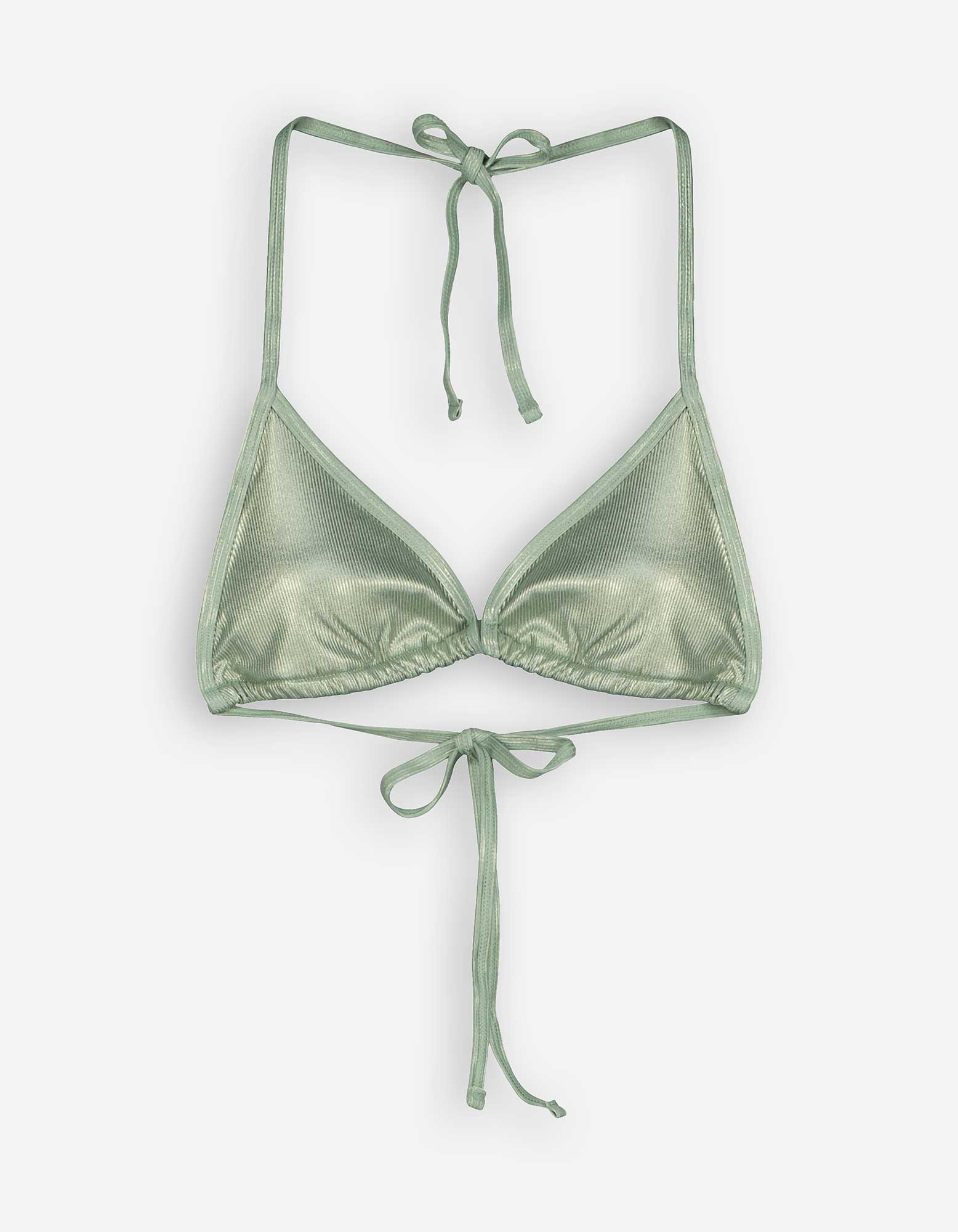 Damen Bikinitop - Schnürung, Takko, grün XS