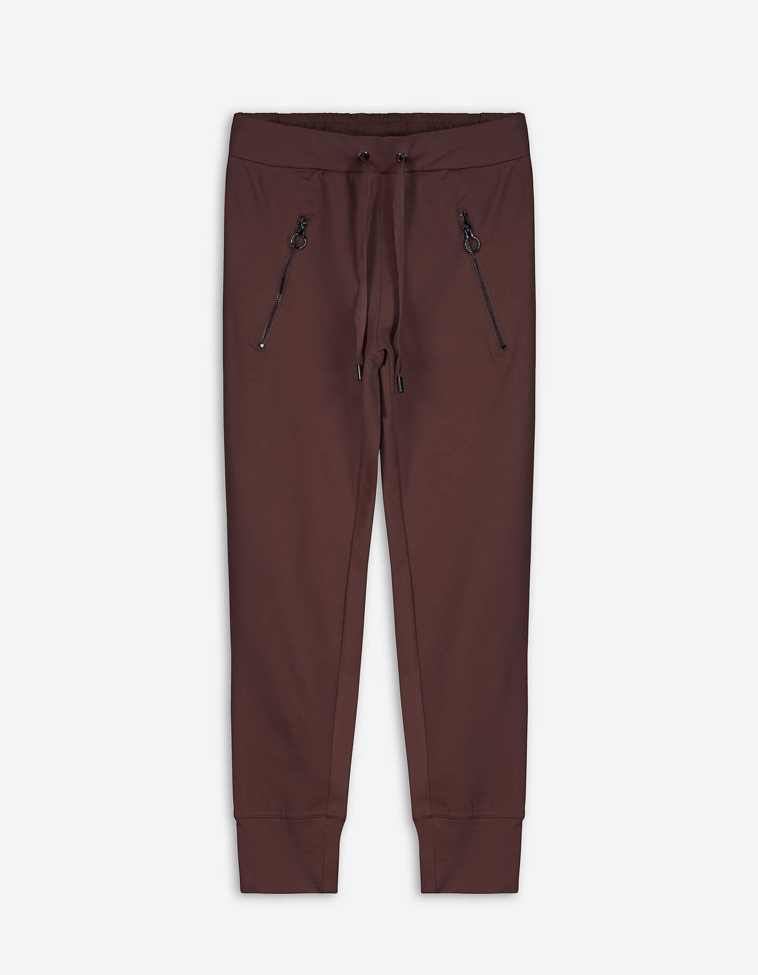 Damen Jogpants - Tunnelzug am Bund, Takko, dunkelbraun S