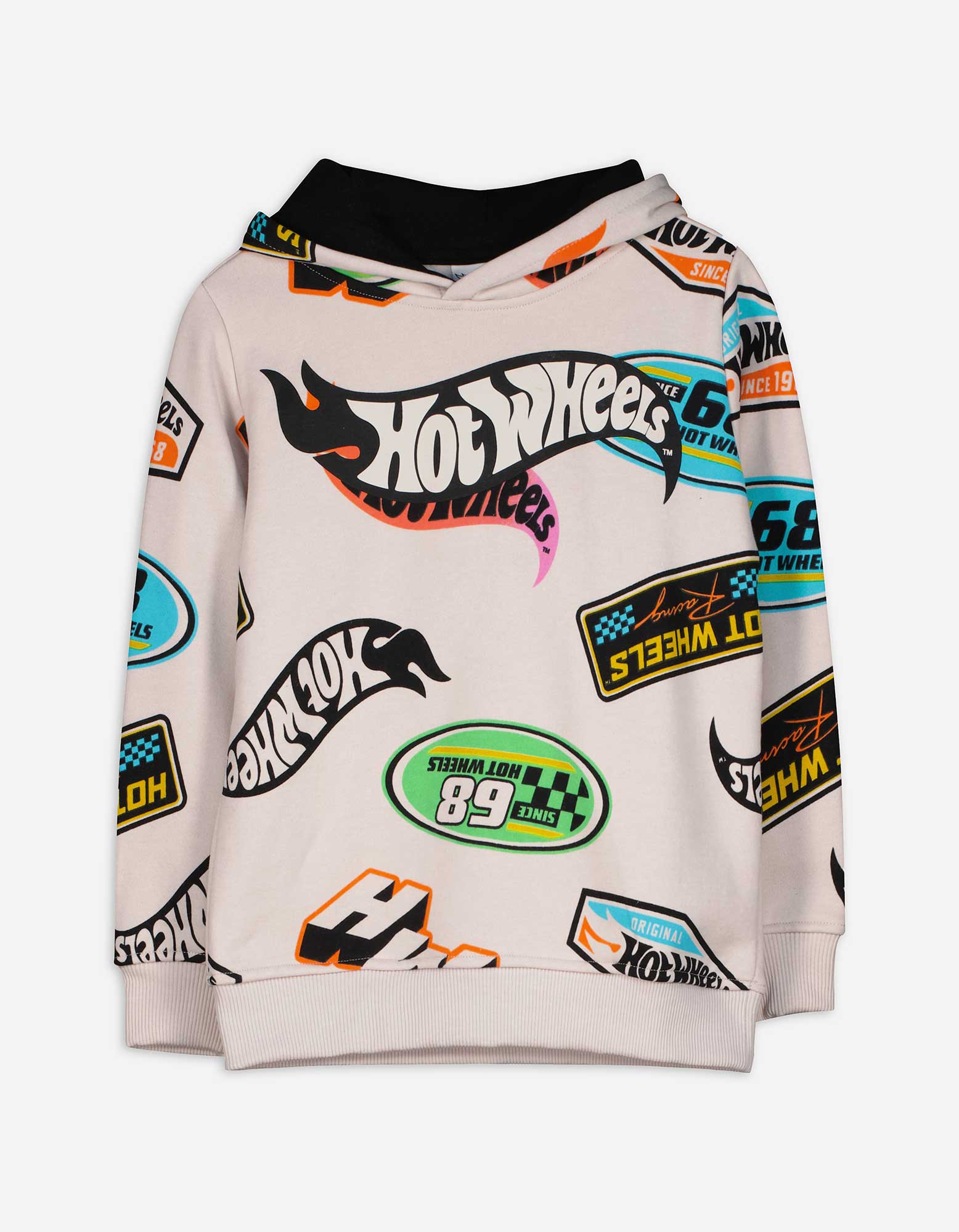 Kinder Hoodie - Hot Wheels, Takko, beige