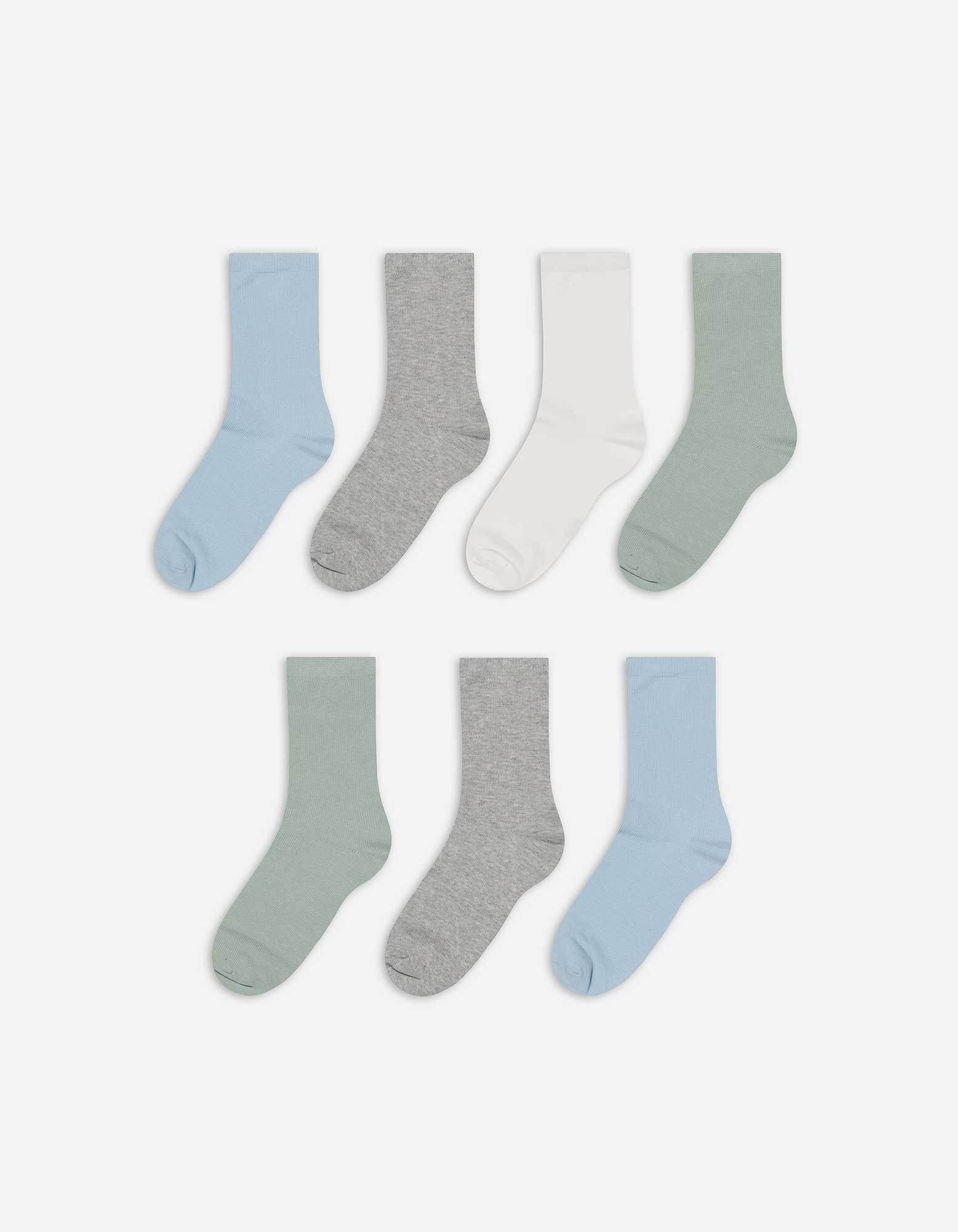 Damen Socken - 7er-Pack - grün, Takko, grün 39-42