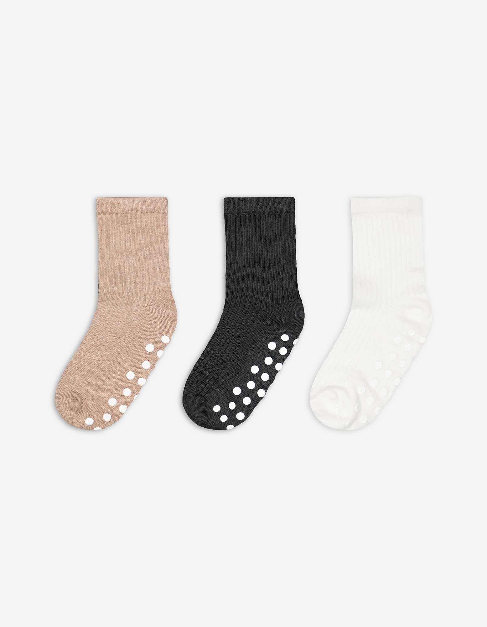 Kinder Stoppersocken - 3er-Pack, Takko, weiß