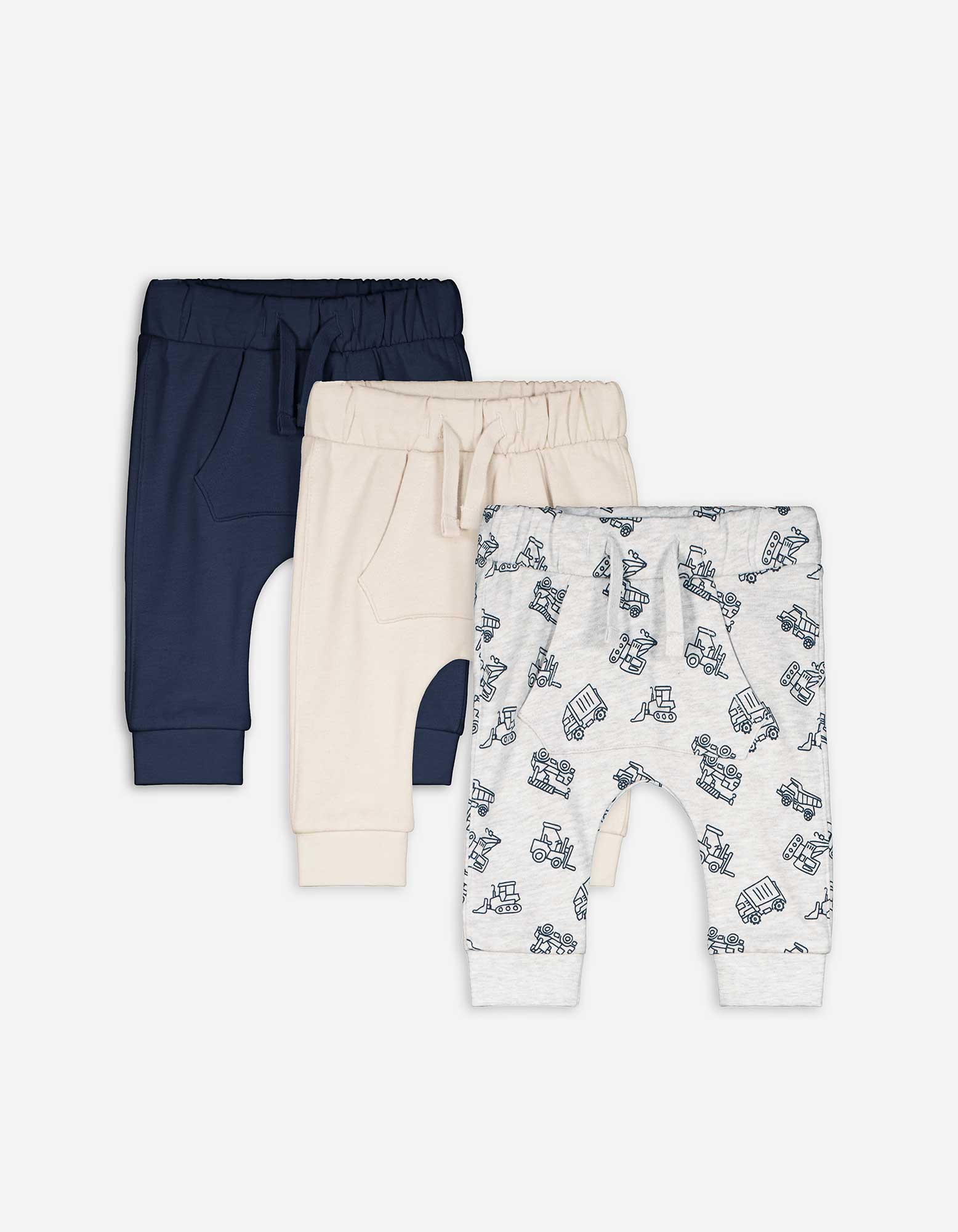 Baby Jogginghose - 3er-Pack, Takko, dunkelblau