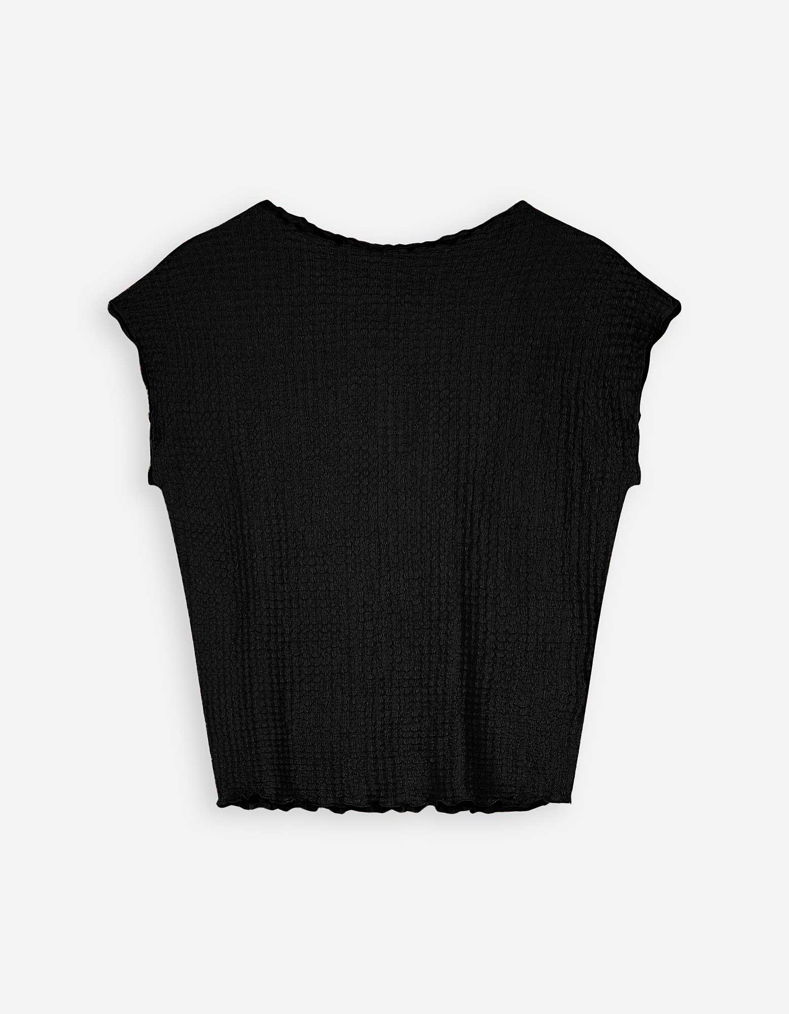 Damen Shirt - Mockneck, Takko, schwarz XL