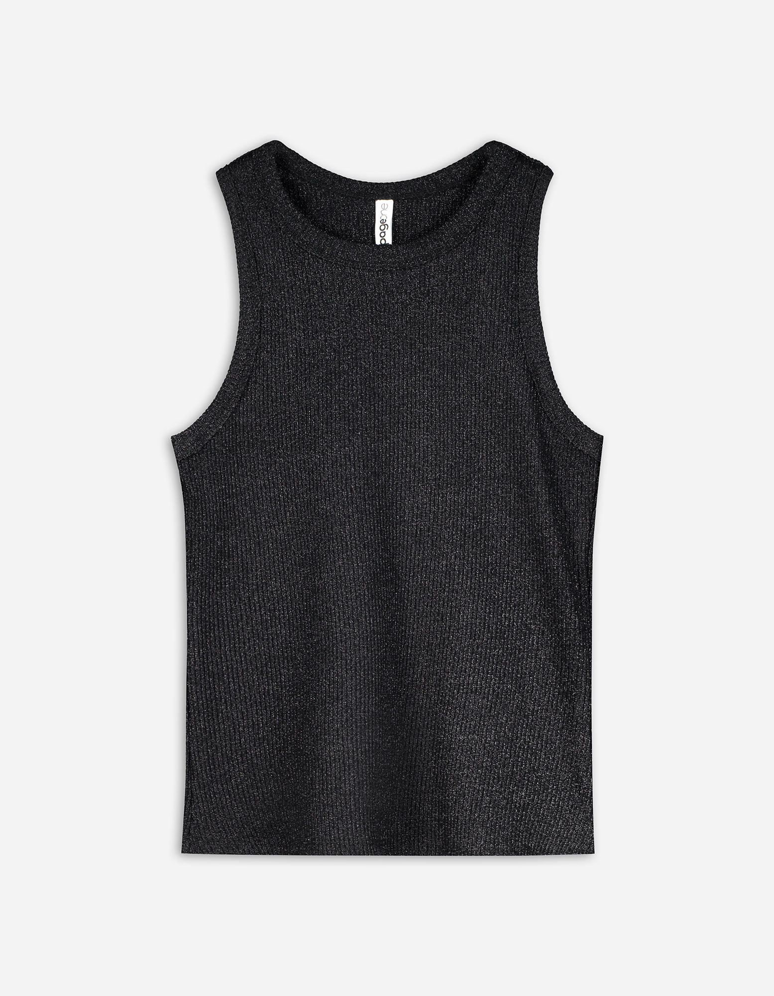 Damen Tanktop - Lurex, Takko, schwarz M