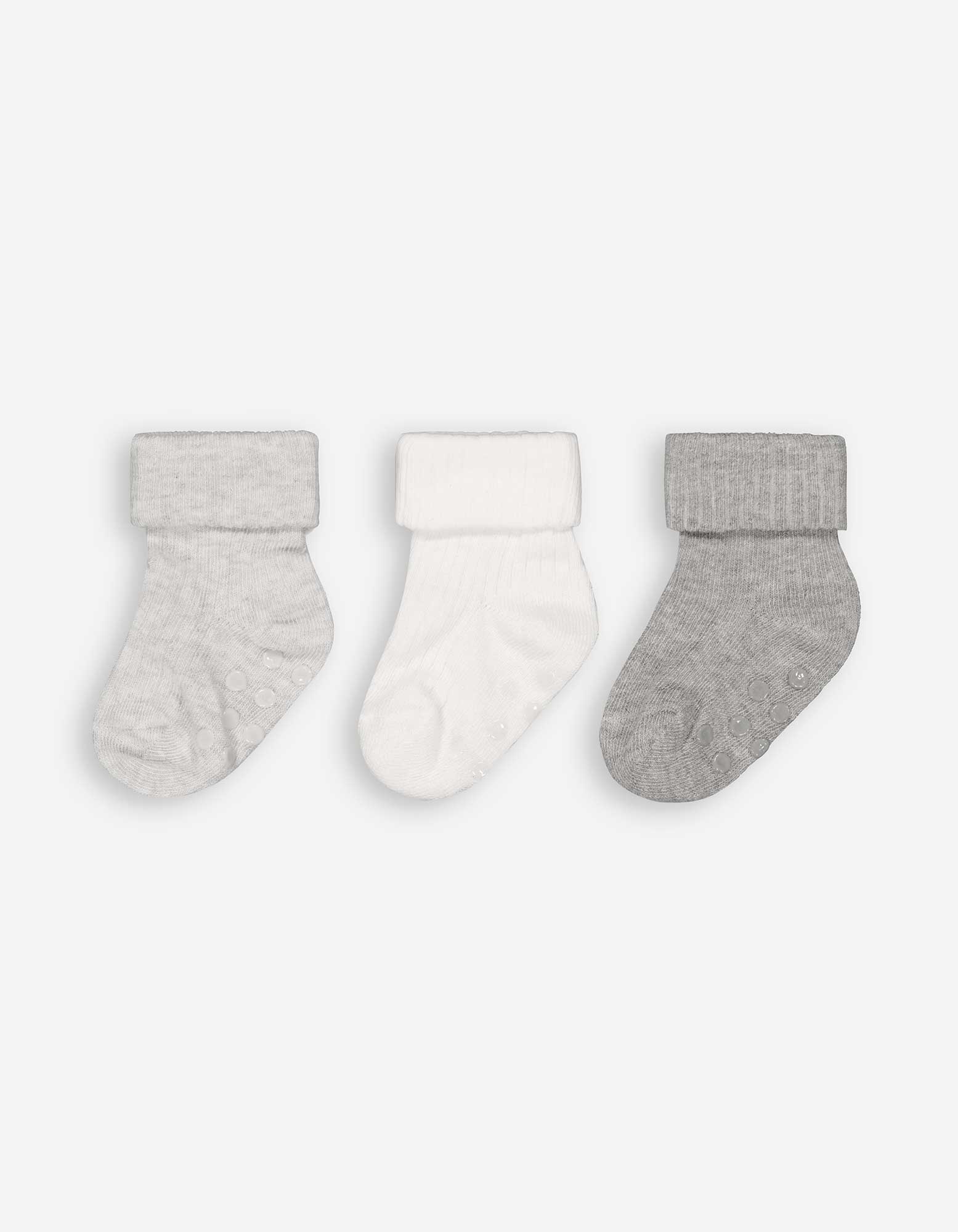 Baby Socken - 3er-Pack, Takko, grau