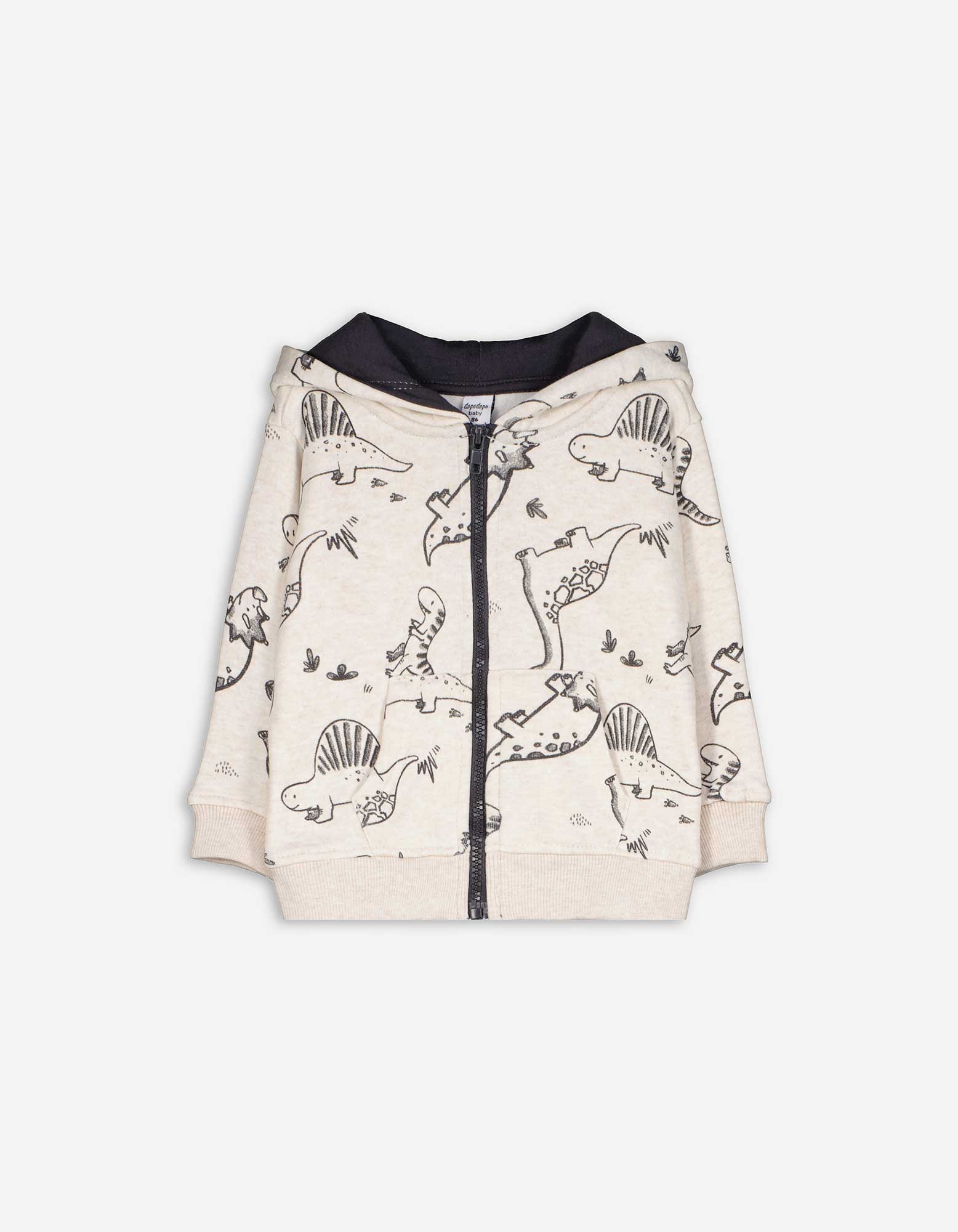 Baby Sweatjacke - Dinosaurier, Takko, beige