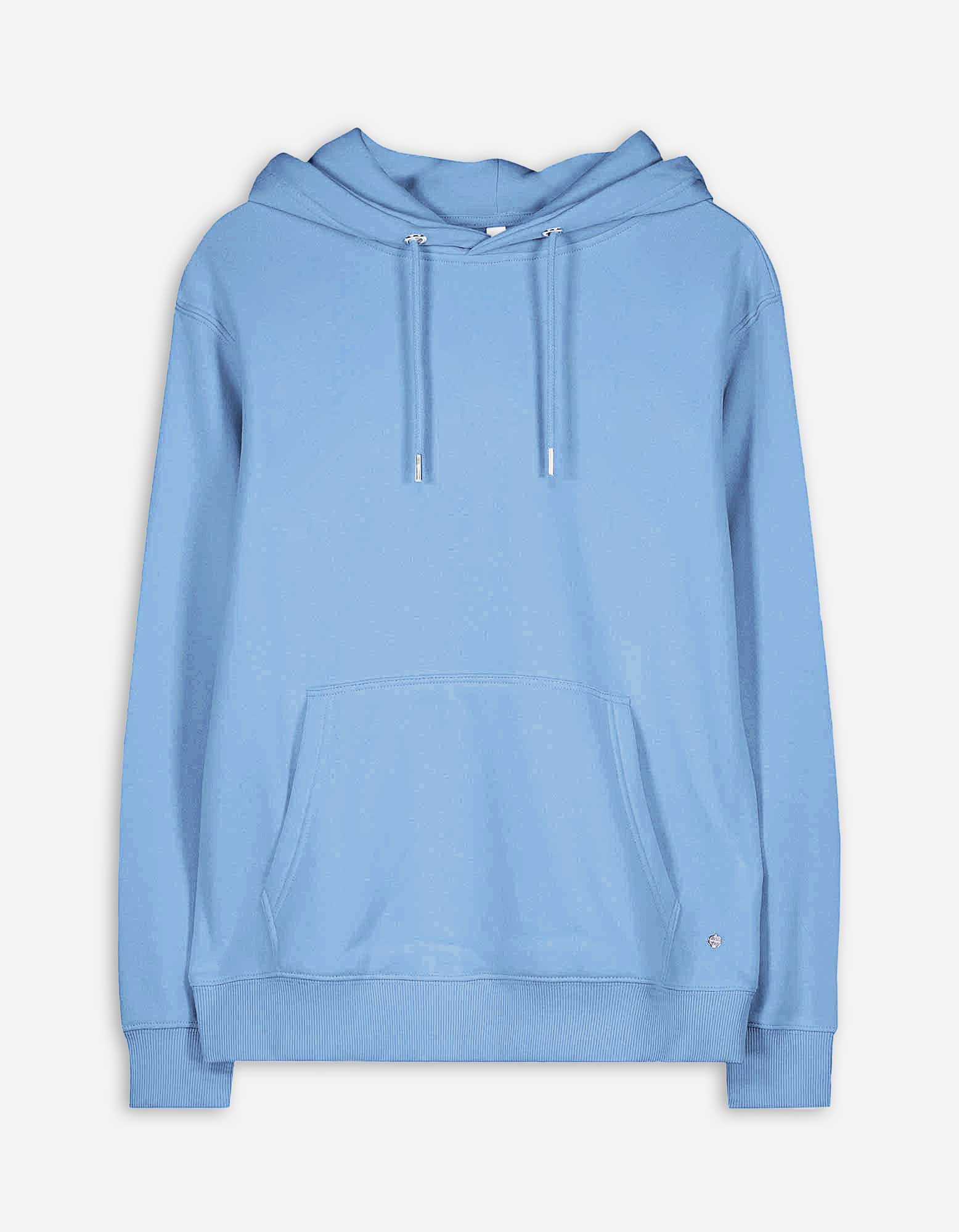 Damen Hoodie - einfarbig, Takko, hellblau XS