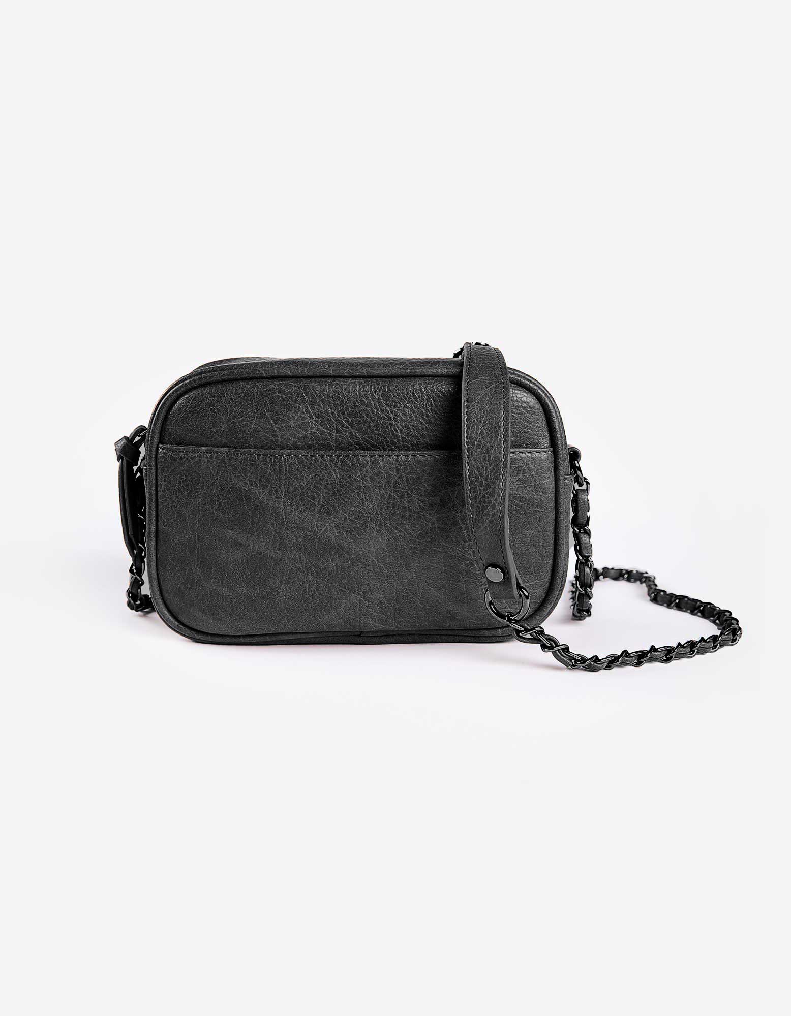 Damen Handtasche - Lederoptik - schwarz, Takko, schwarz onesize