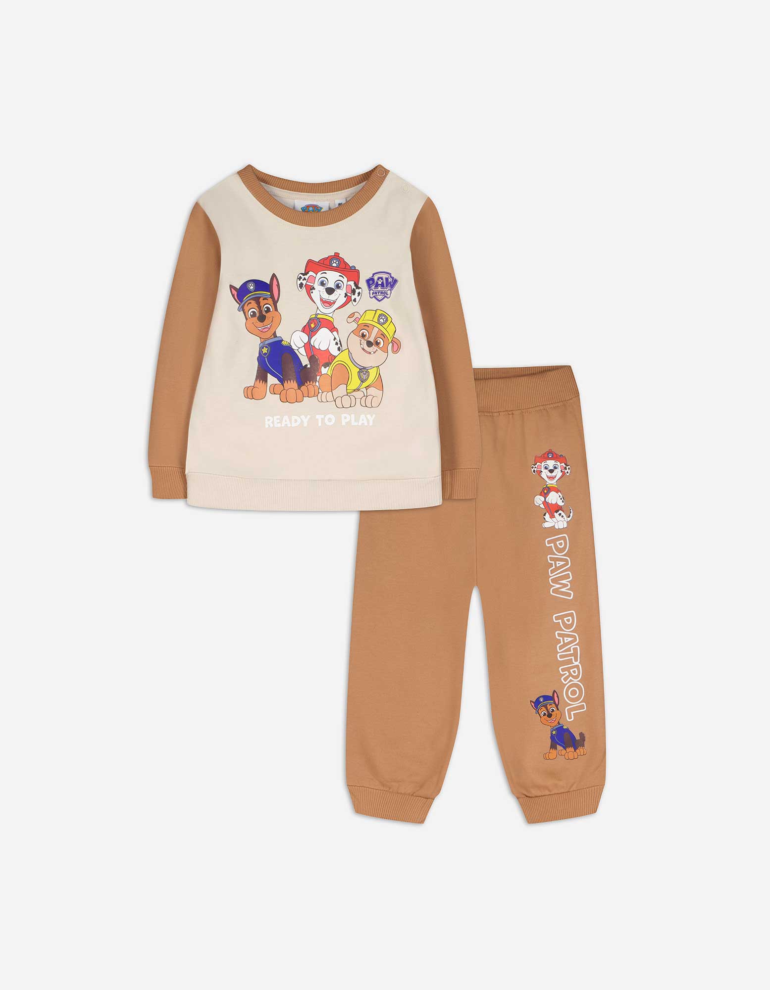 Baby Set aus Sweatshirt und Hose - Paw Patrol, Takko, beige