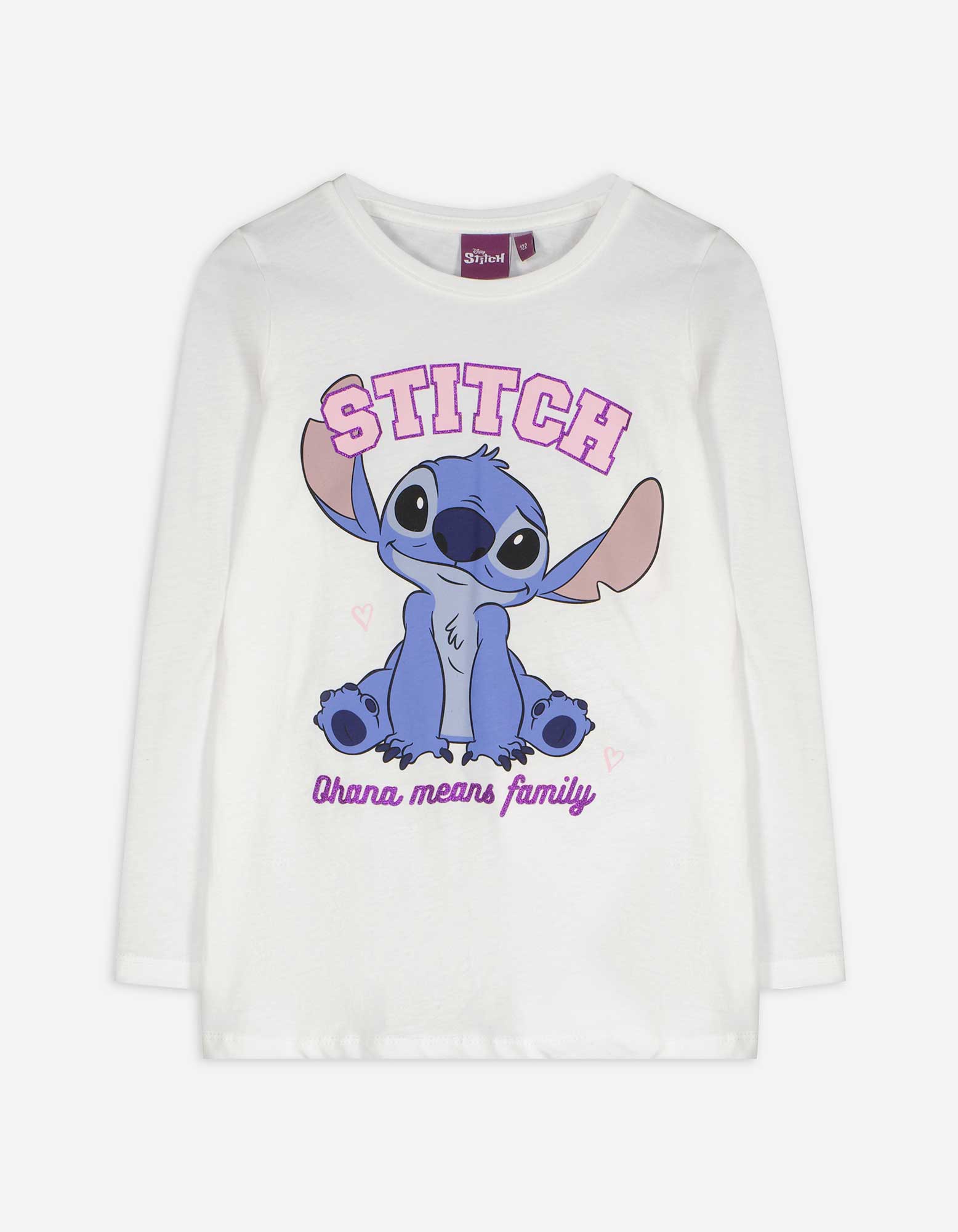 Kinder Langarmshirt - Lilo & Stitch, Takko, weiß