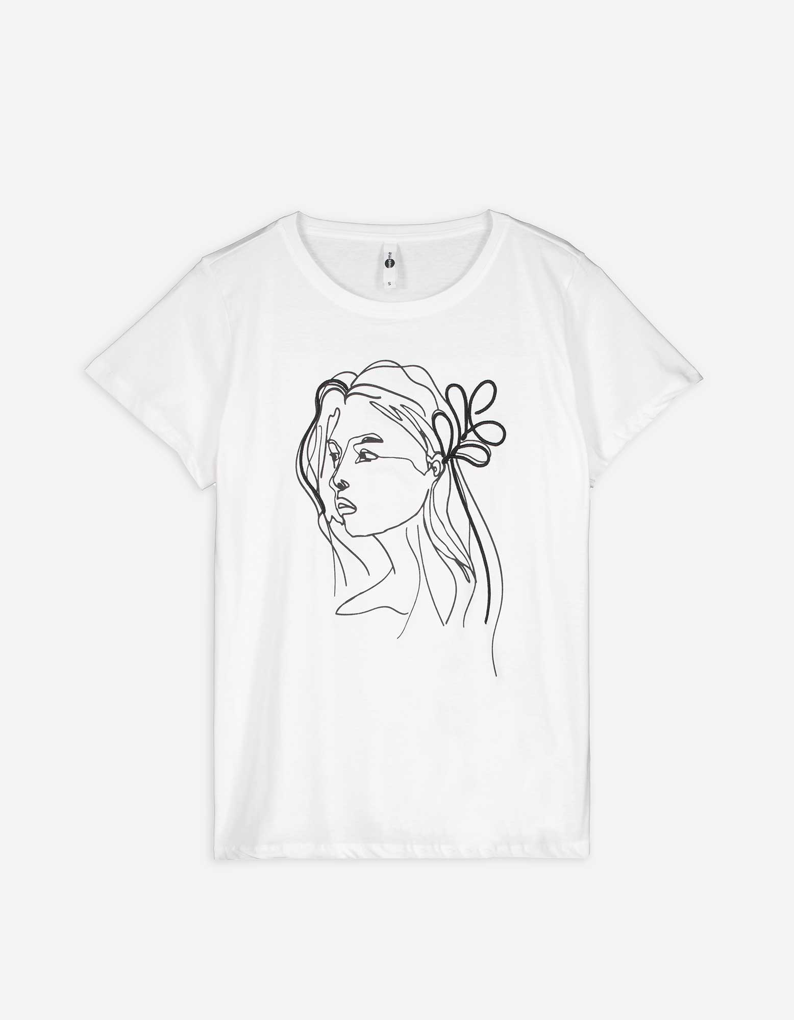 Damen T-Shirt - Print, Takko, weiß M