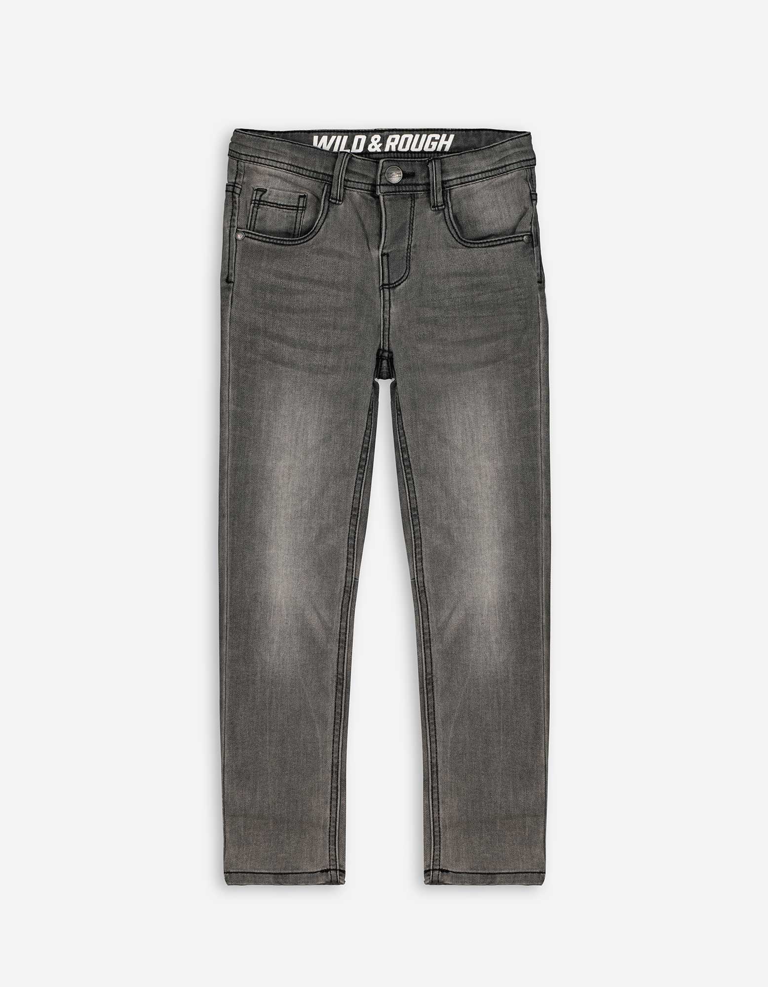 Kinder Basic Jeans - Verstellbare Bundweite, Takko, dunkelgrau