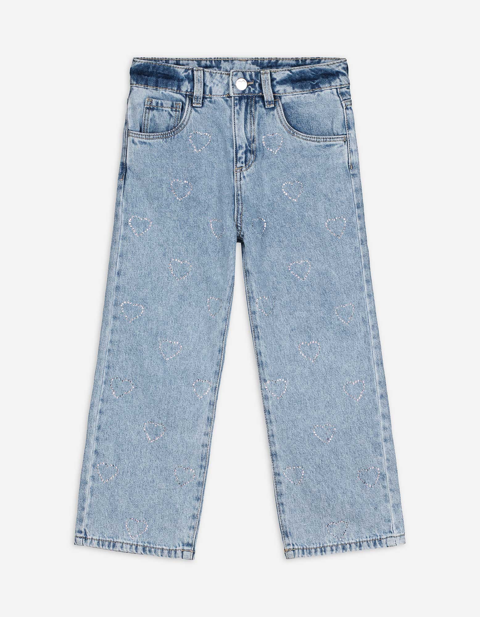 Kinder Jeans - Weites Bein - hellblau, Takko, hellblau