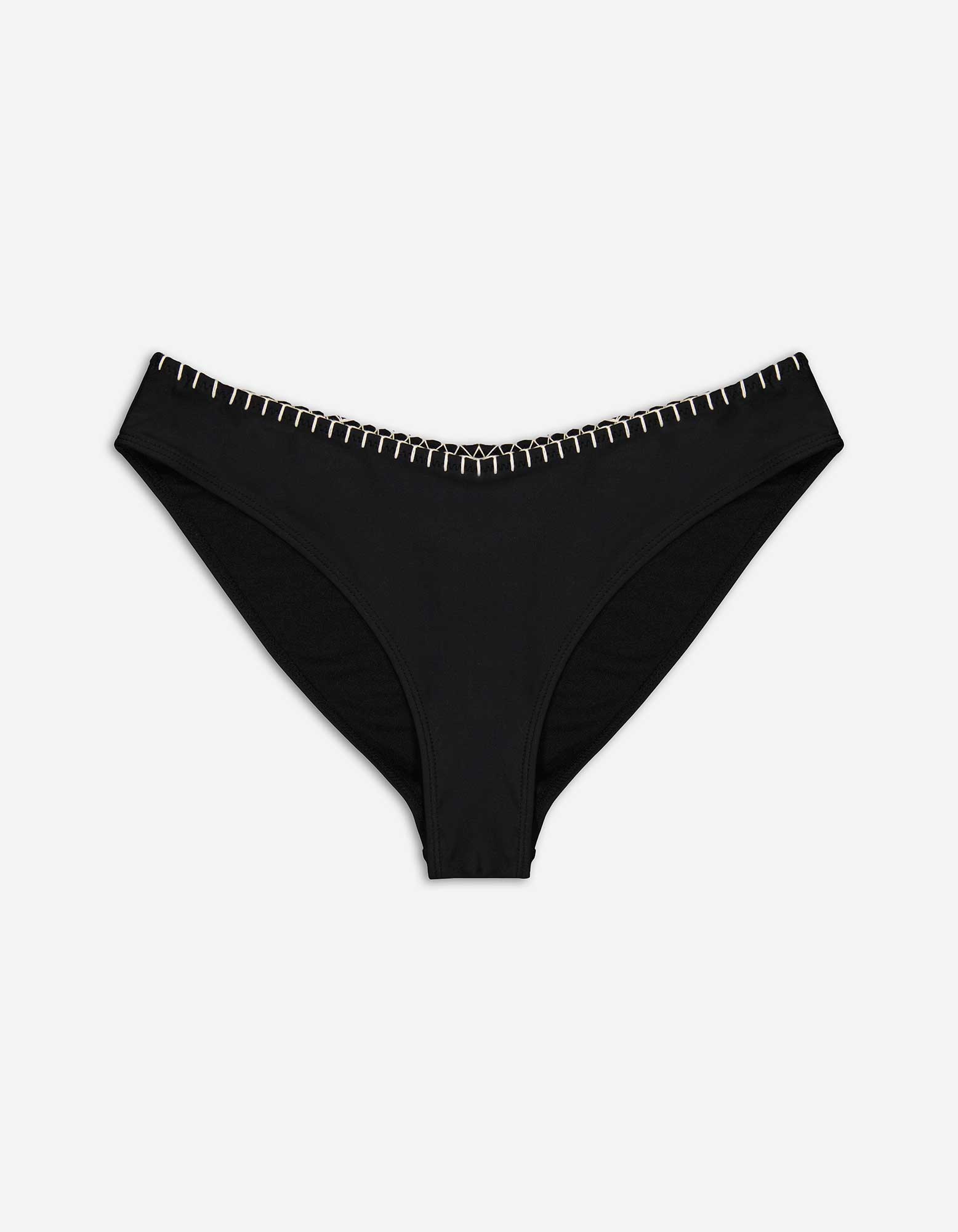 Damen Bikinislip - einfarbig, Takko, schwarz M