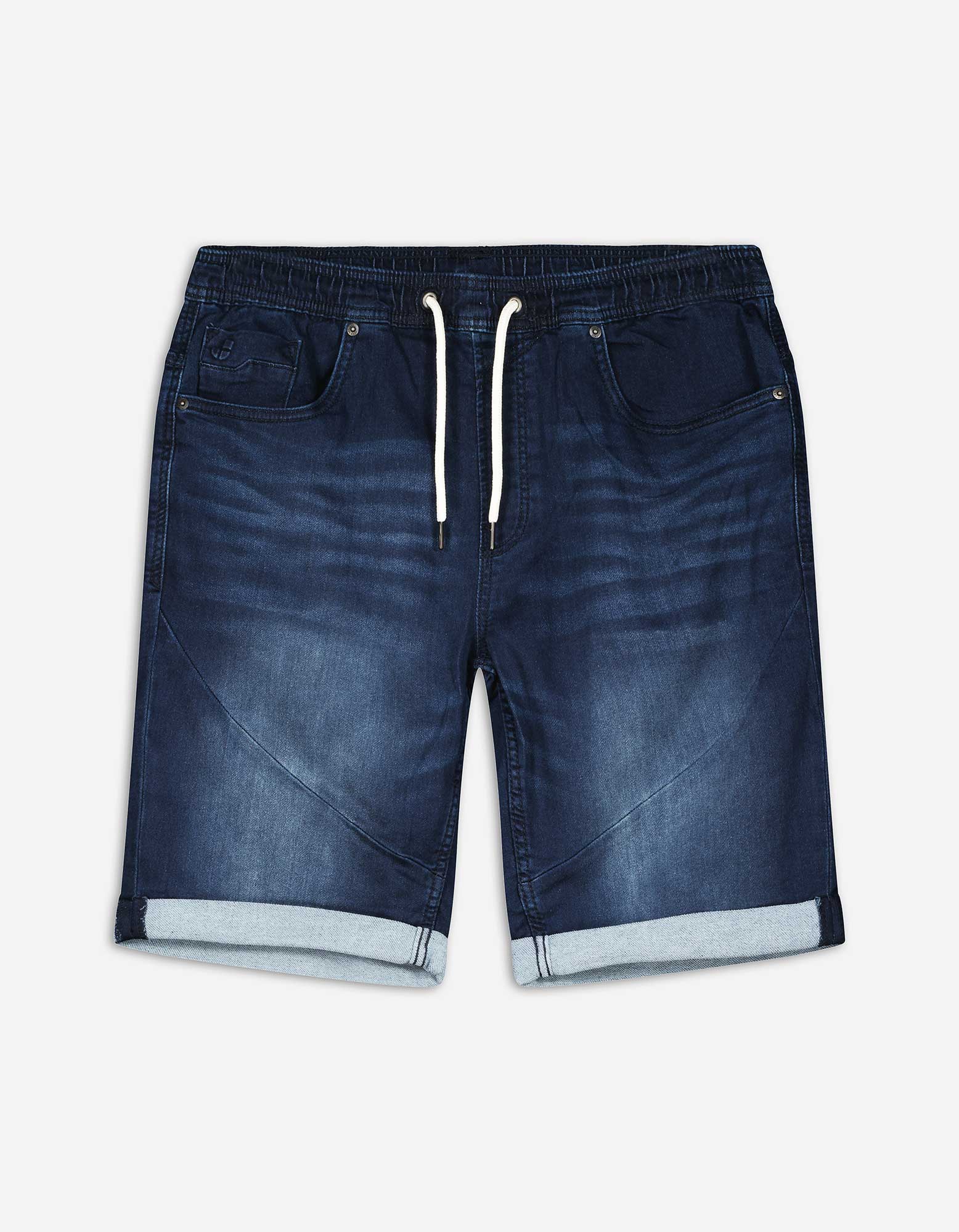 Herren Jeansshorts - Wascheffekte - blau, Takko, blau S