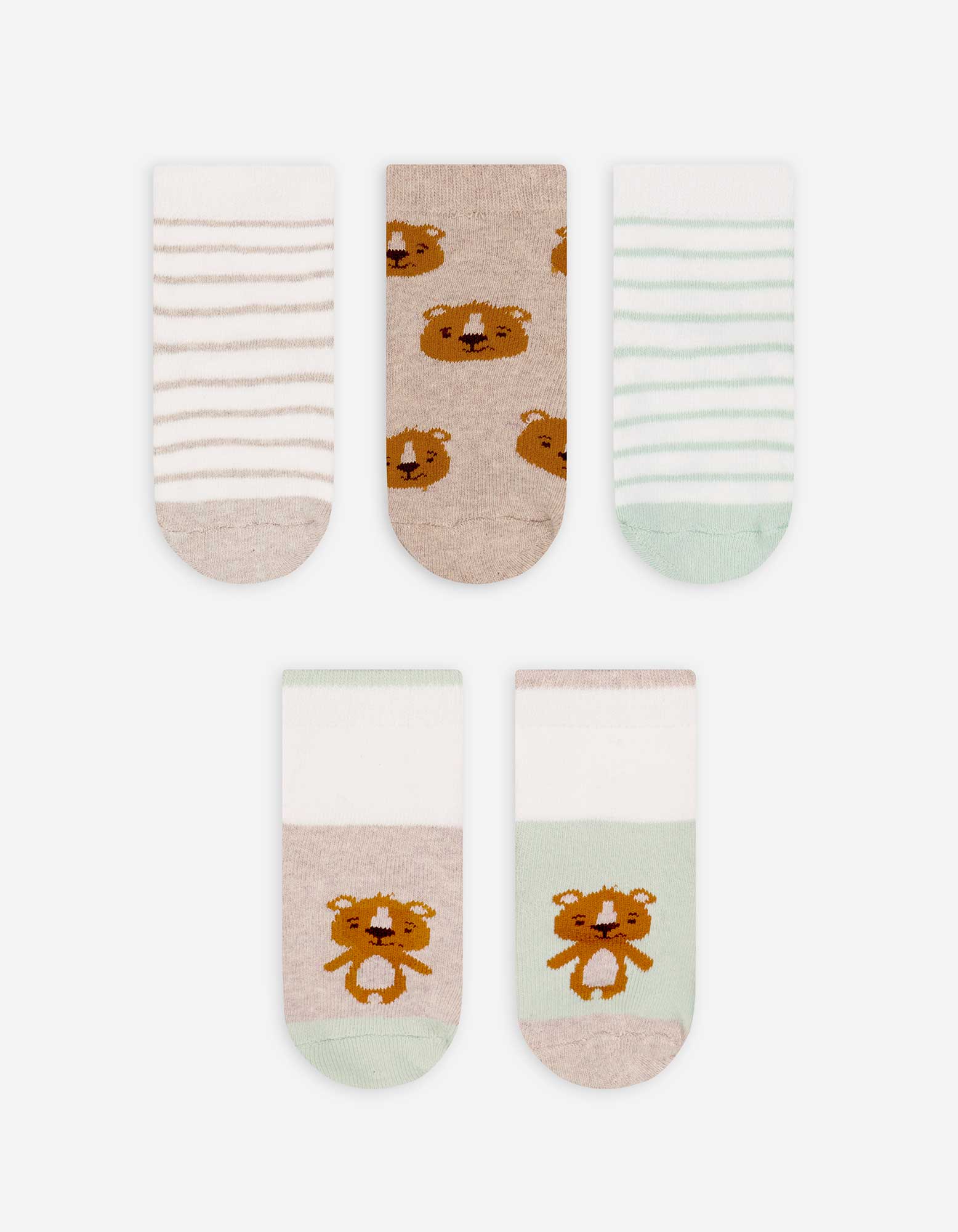 Baby Socken - 5er-Pack, Takko, weiß