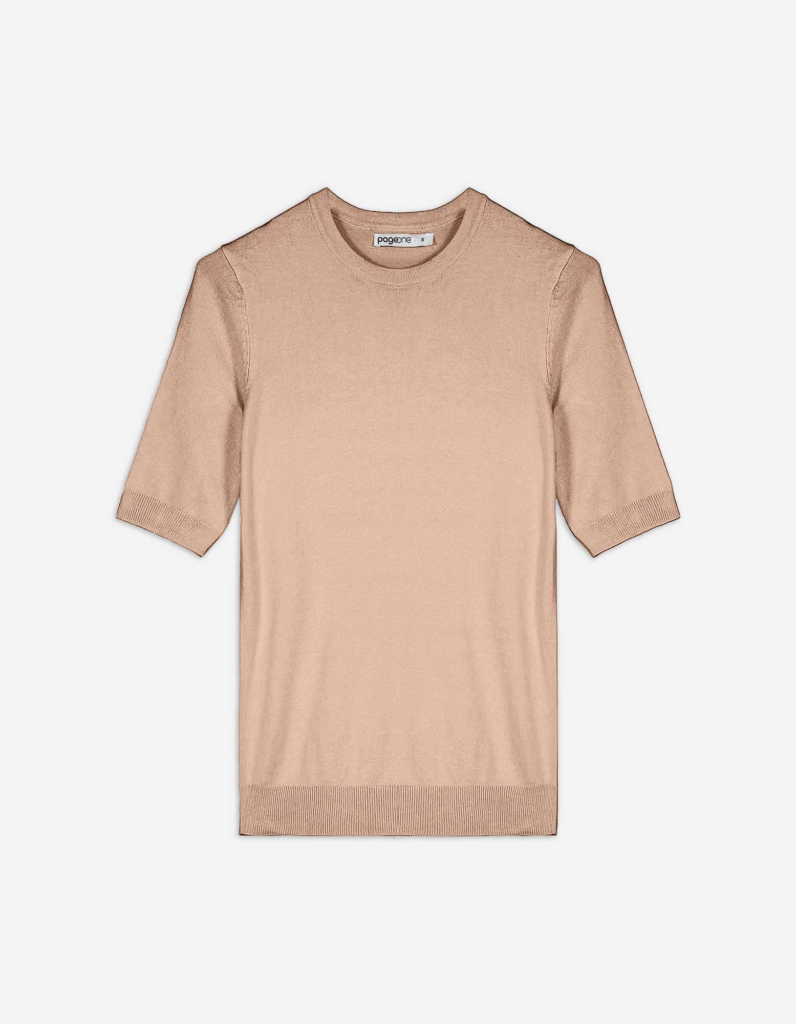 Damen Strickshirt - Dreiviertelärmel, Takko, beige L