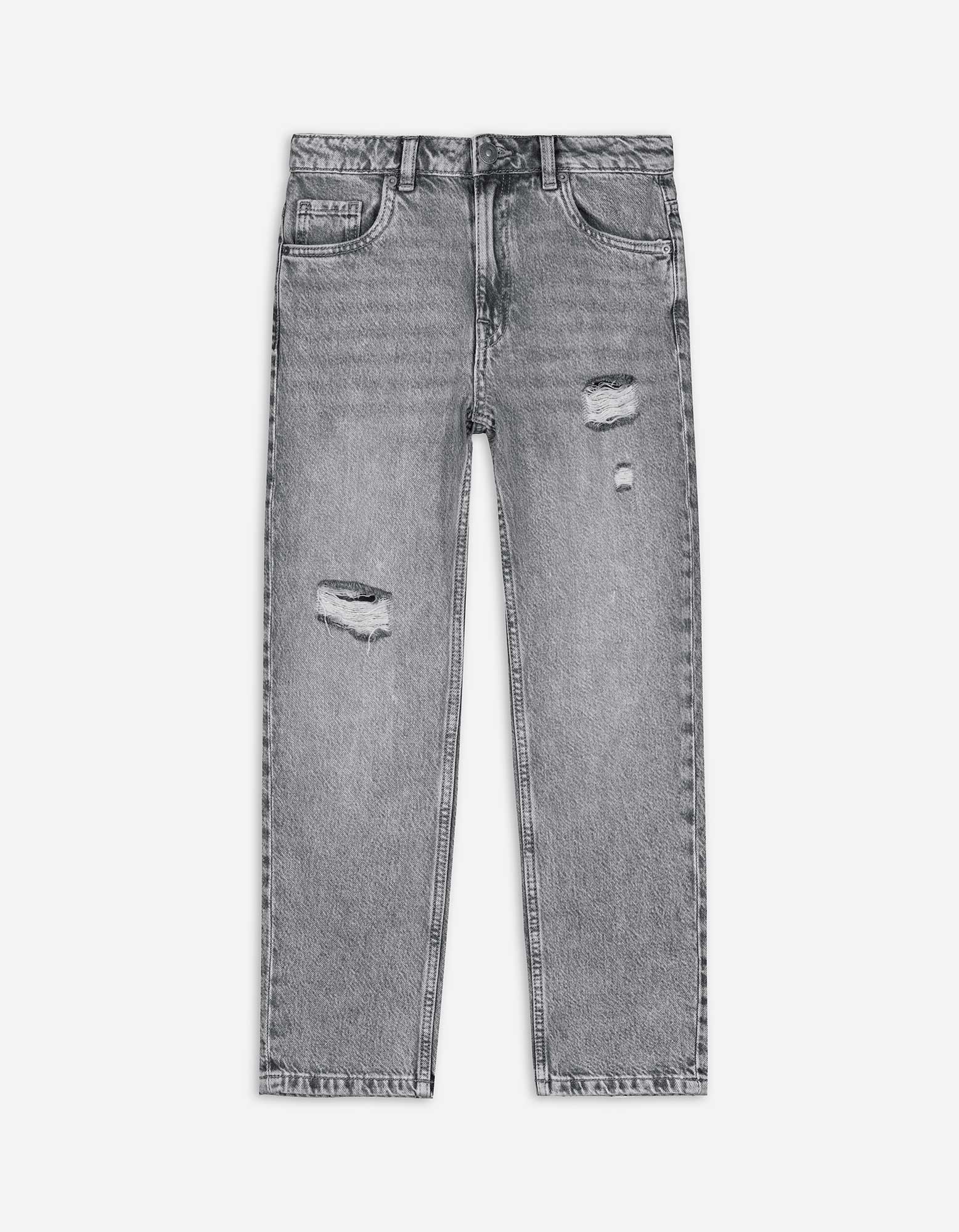 Kinder Jeans - Straight Fit - grau, Takko, grau