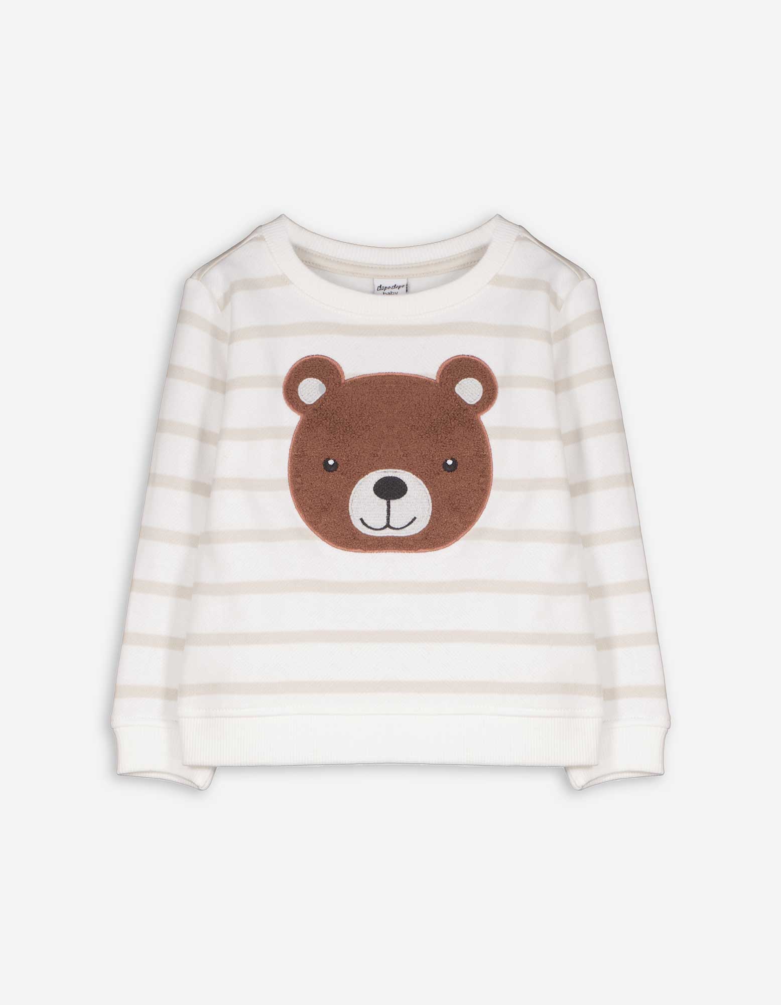 Baby Sweatshirt - Stickereien, Takko, weiß