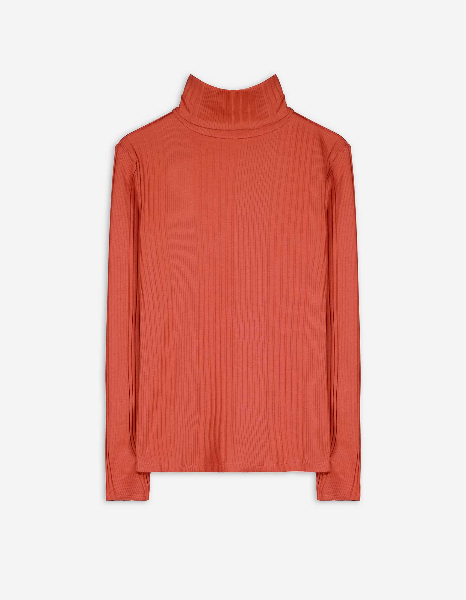 Damen Langarmshirt - Rippenstruktur - orange, Takko, orange XL