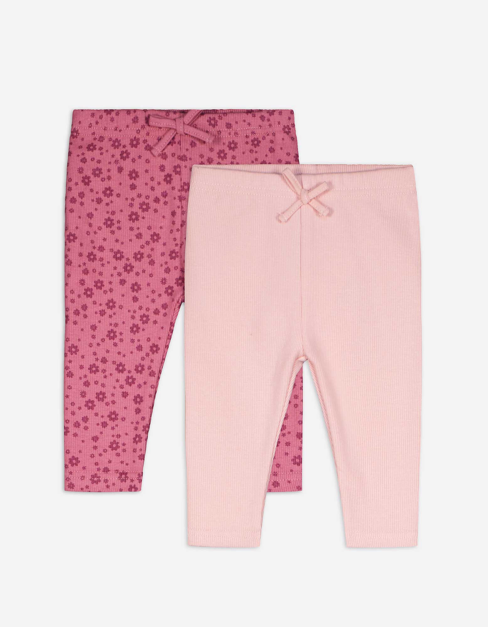 Baby Leggings - 2er-Pack, Takko, pink