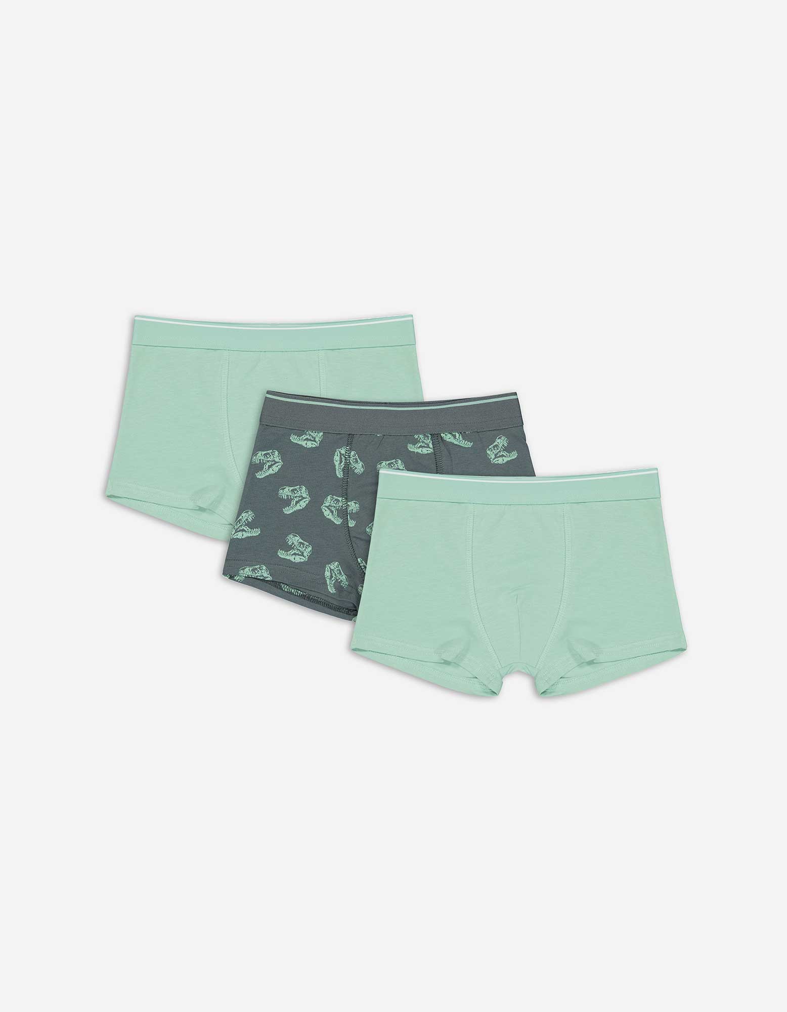 Kinder Trunks - 3er-Pack, Takko, grün