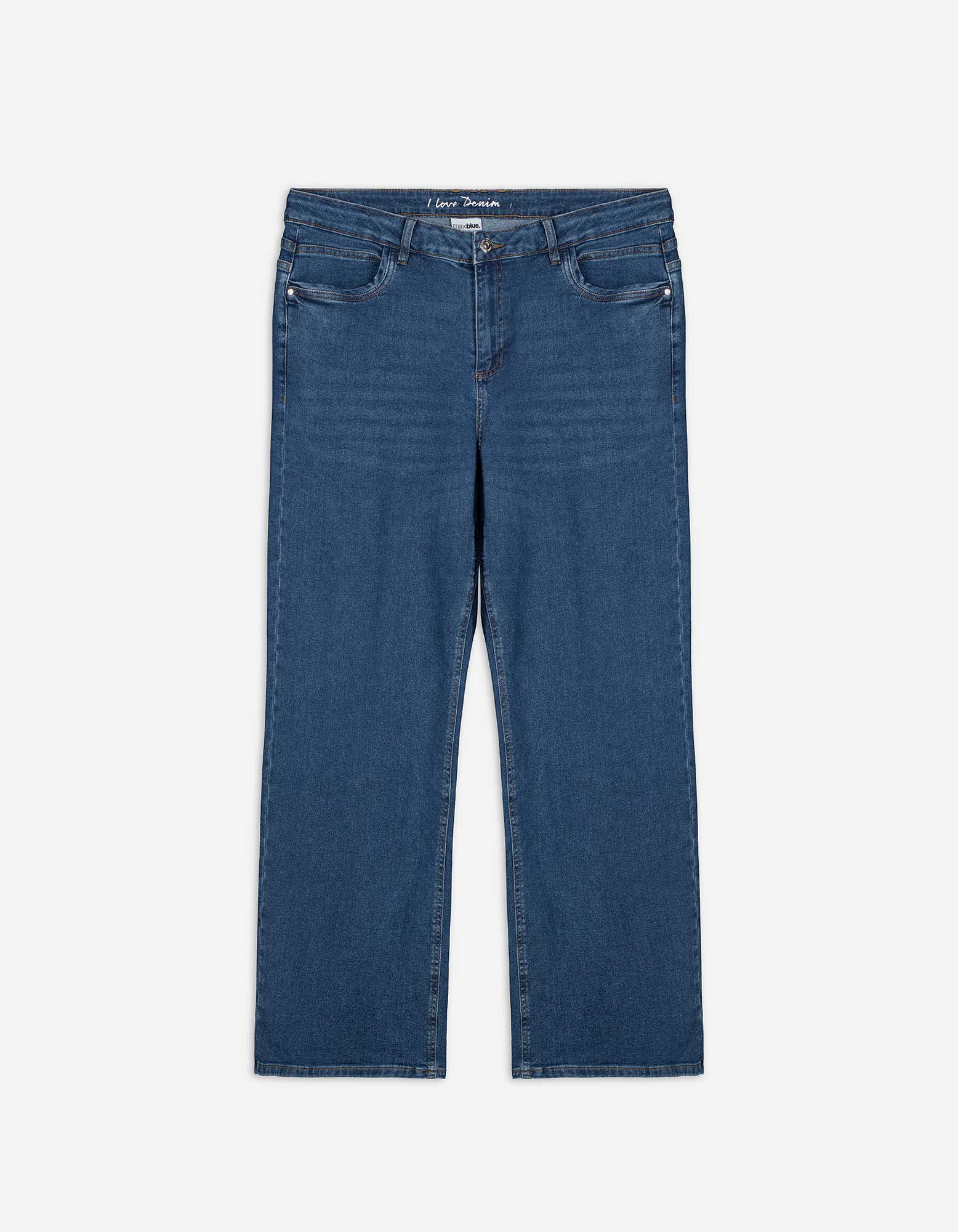 Damen Jeans - Wascheffekte - blau, Takko, blau, 50