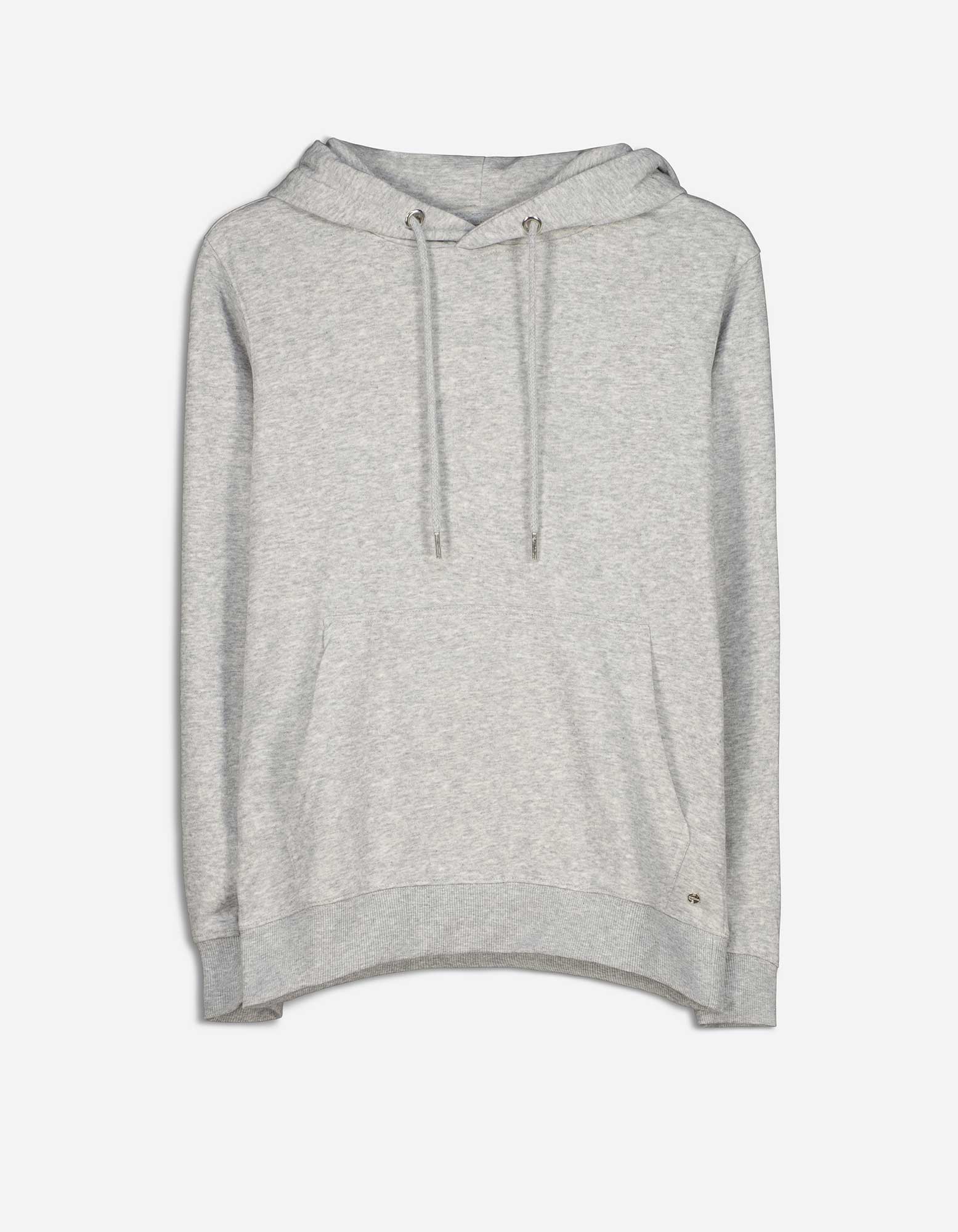 Damen Hoodie - einfarbig, Takko, grau XS