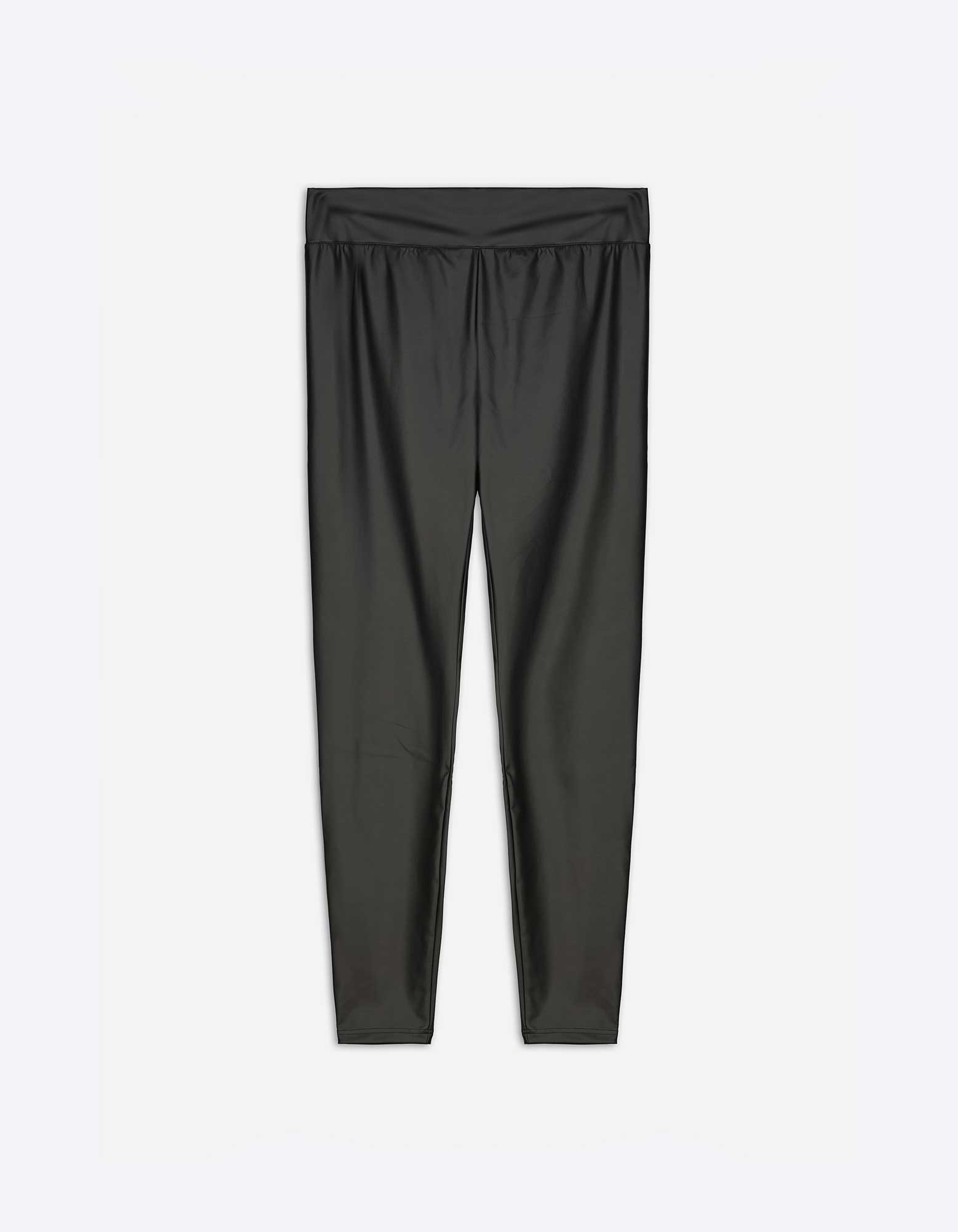 Damen Leggings - Lederoptik, Takko, schwarz,