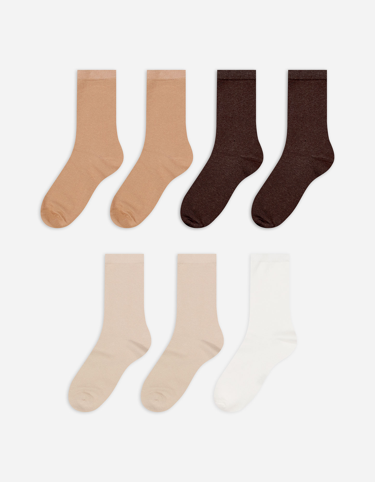 Damen Socken - 7er-Pack - beige, Takko, beige 35-38