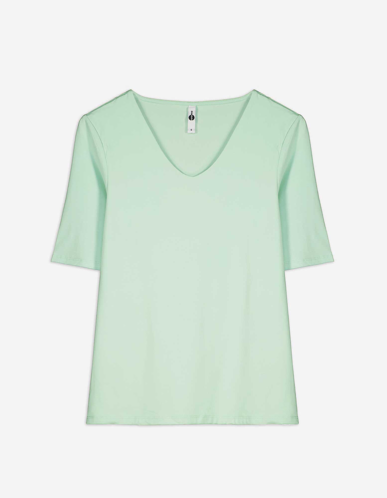 Damen T-Shirt - Modal-Anteil, Takko, grün XS