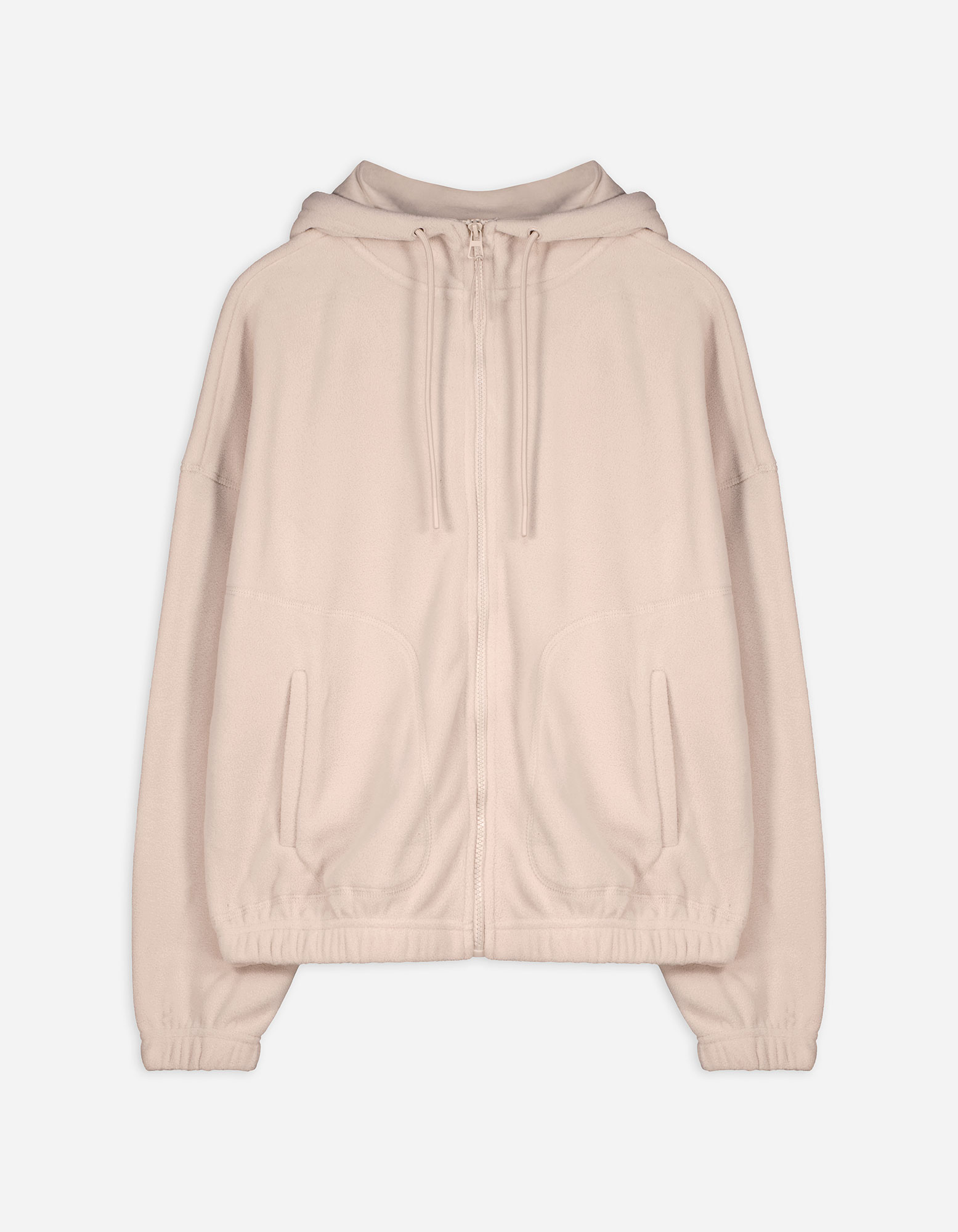 Damen Fleecepullover - Überschnittene Ärmel - rosa, Takko, rosa S