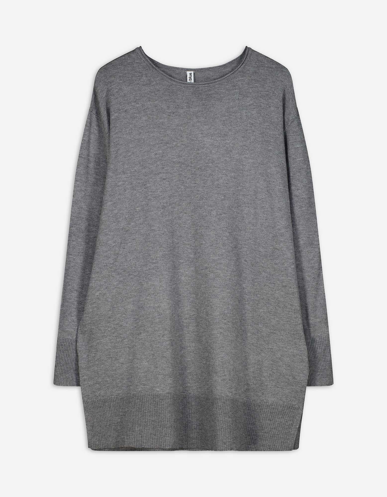 Damen Pullover - Seitenschlitz, Takko, grau, 42/44