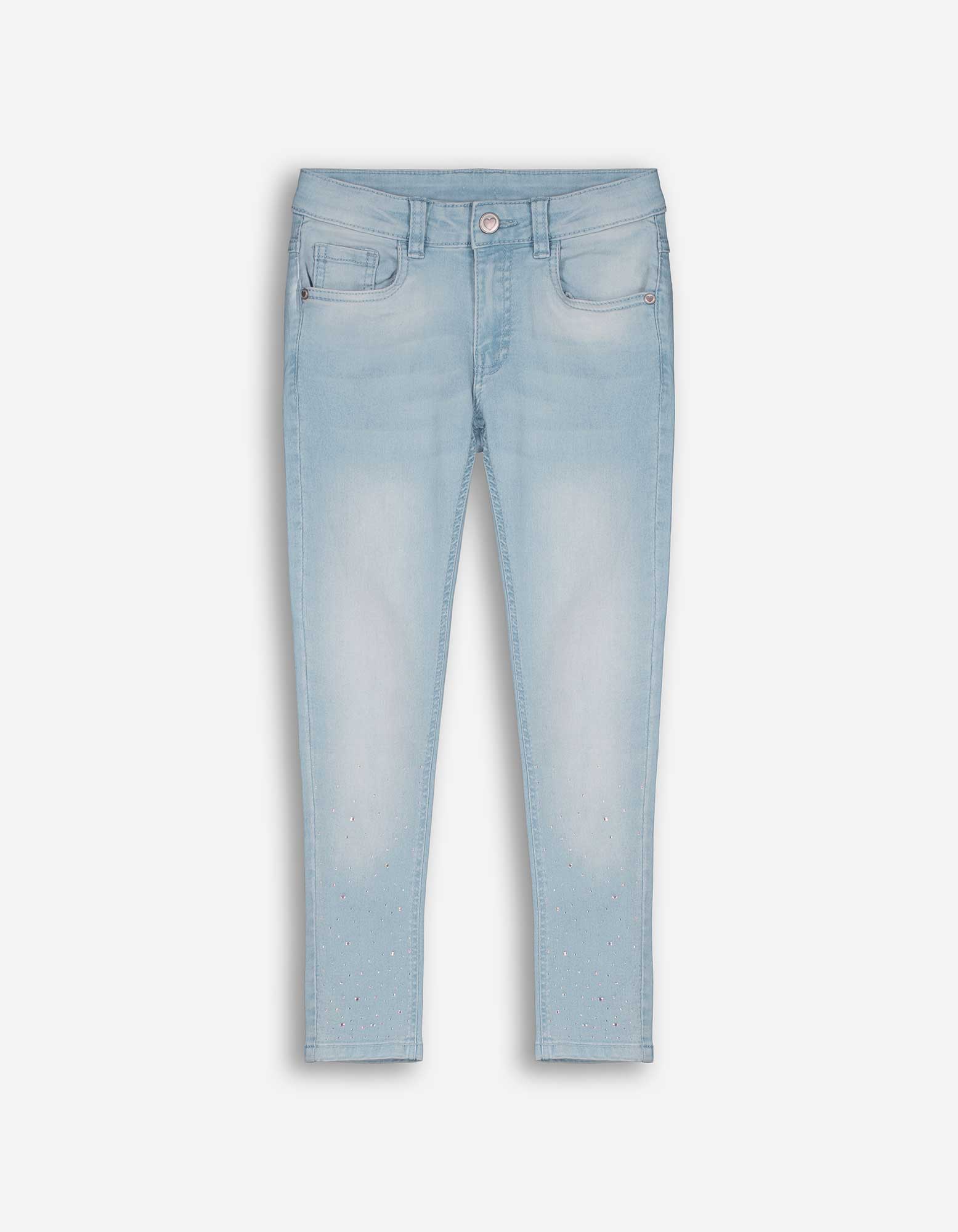 Kinder Jeans - Ziersteine, Takko, hellblau