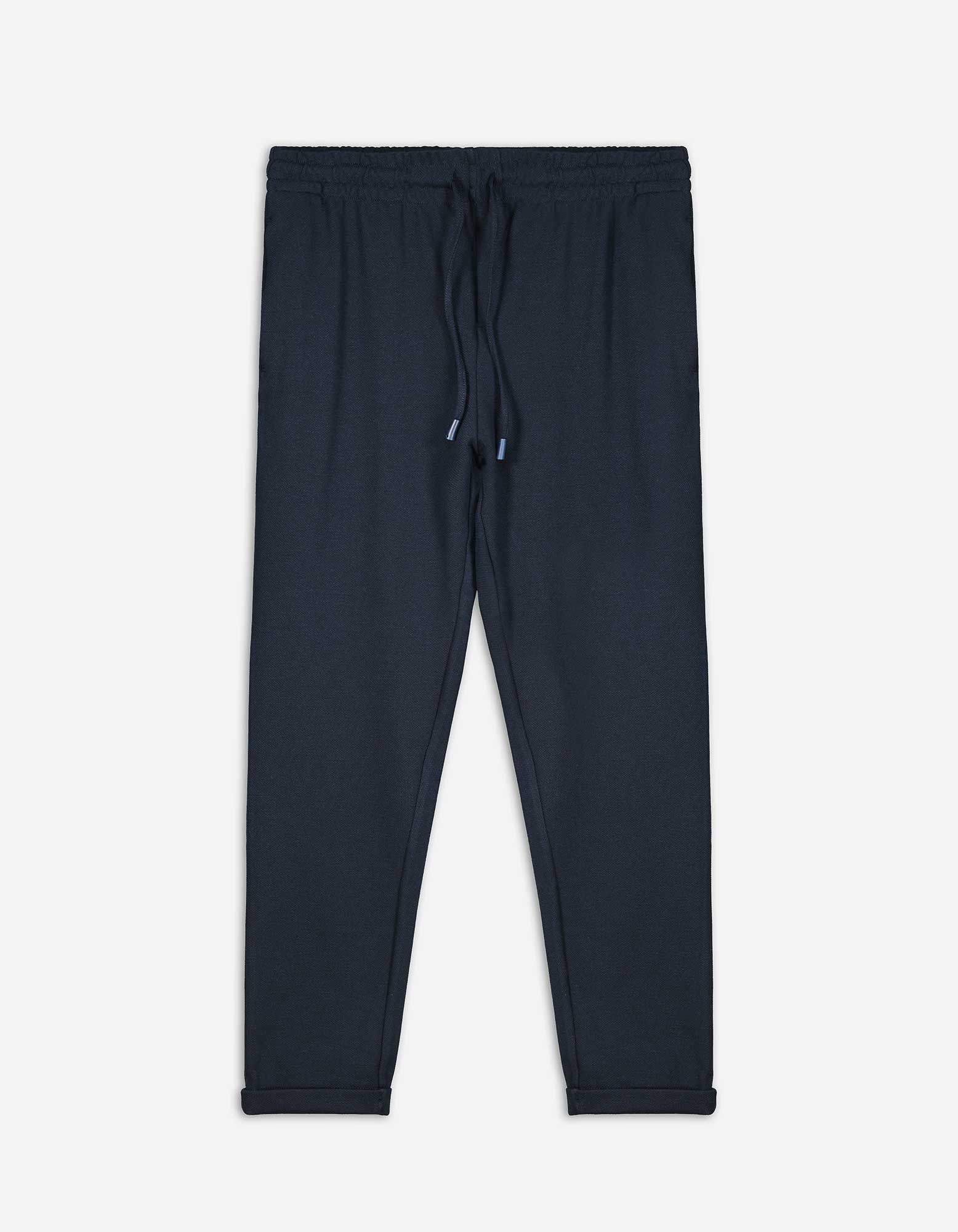 Herren Jogpants - Fixierter Beinumschlag - dunkelblau, Takko, dunkelblau S