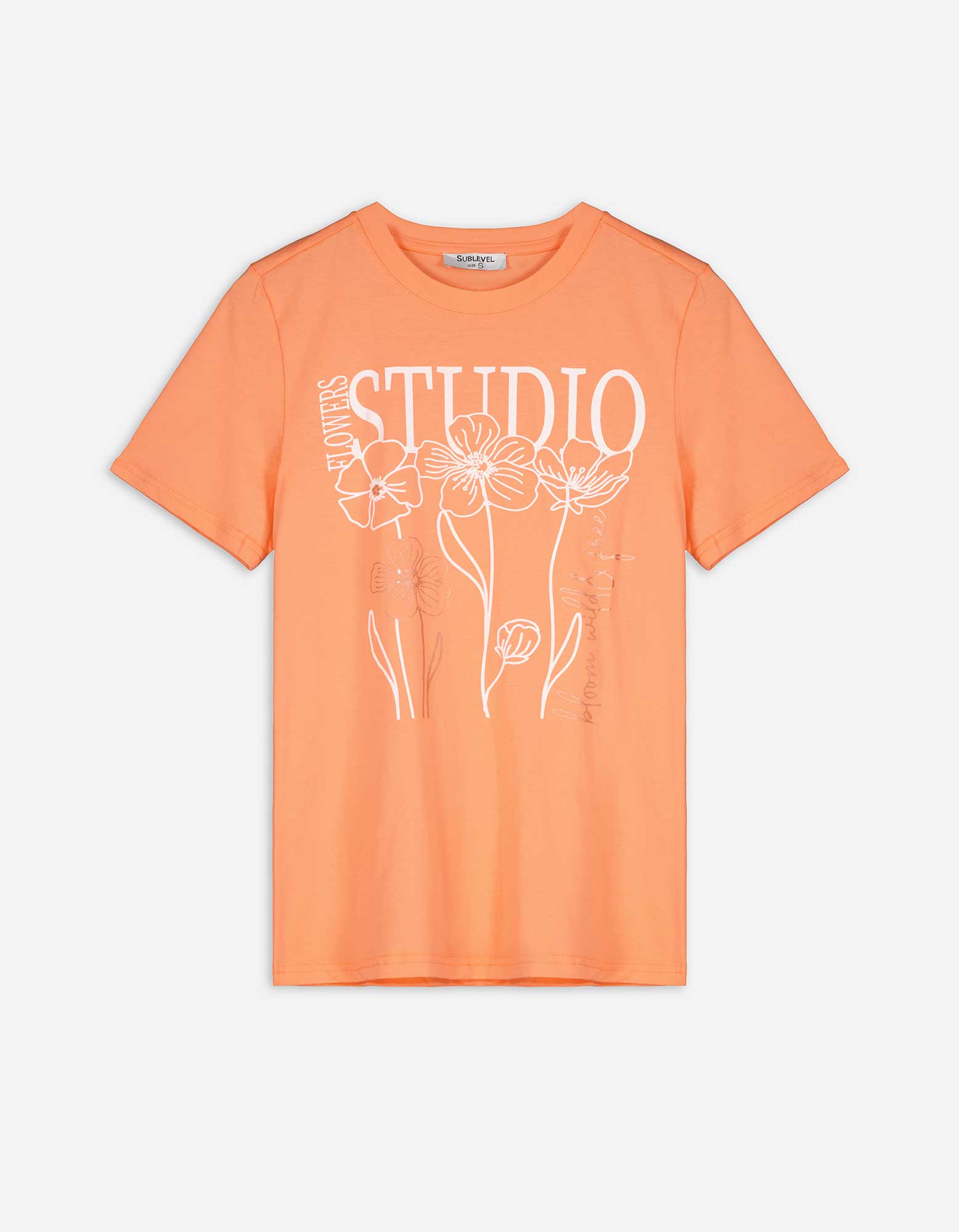 Damen T-Shirt - Frontprint, Takko, orange M