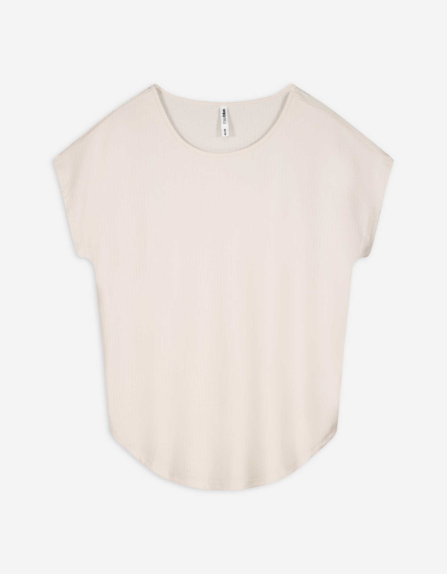 Damen T-Shirt - Überschnittene Ärmel, Takko, beige, 50/52