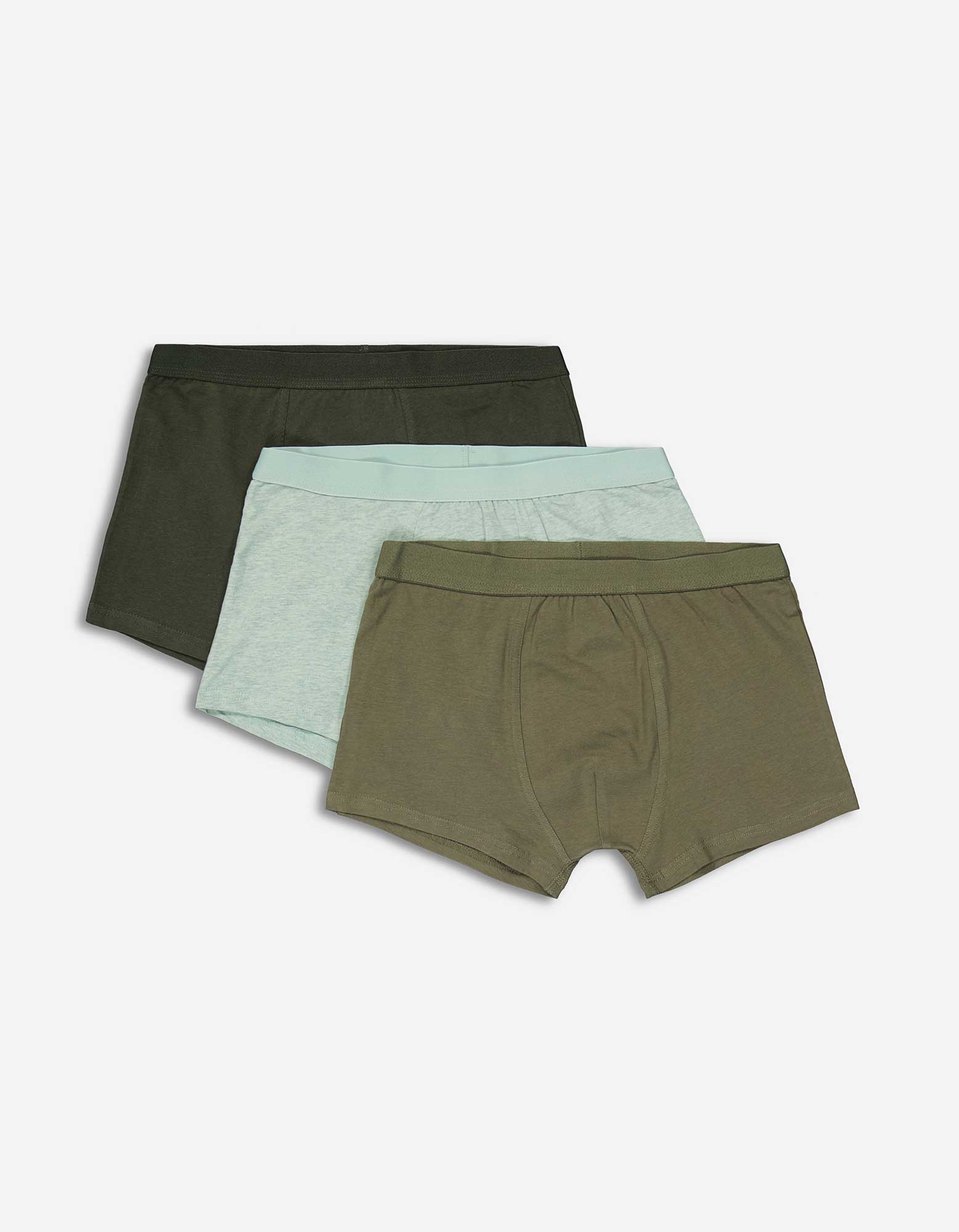 Herren Trunks - 3er-Pack, Takko, dunkelgrün L