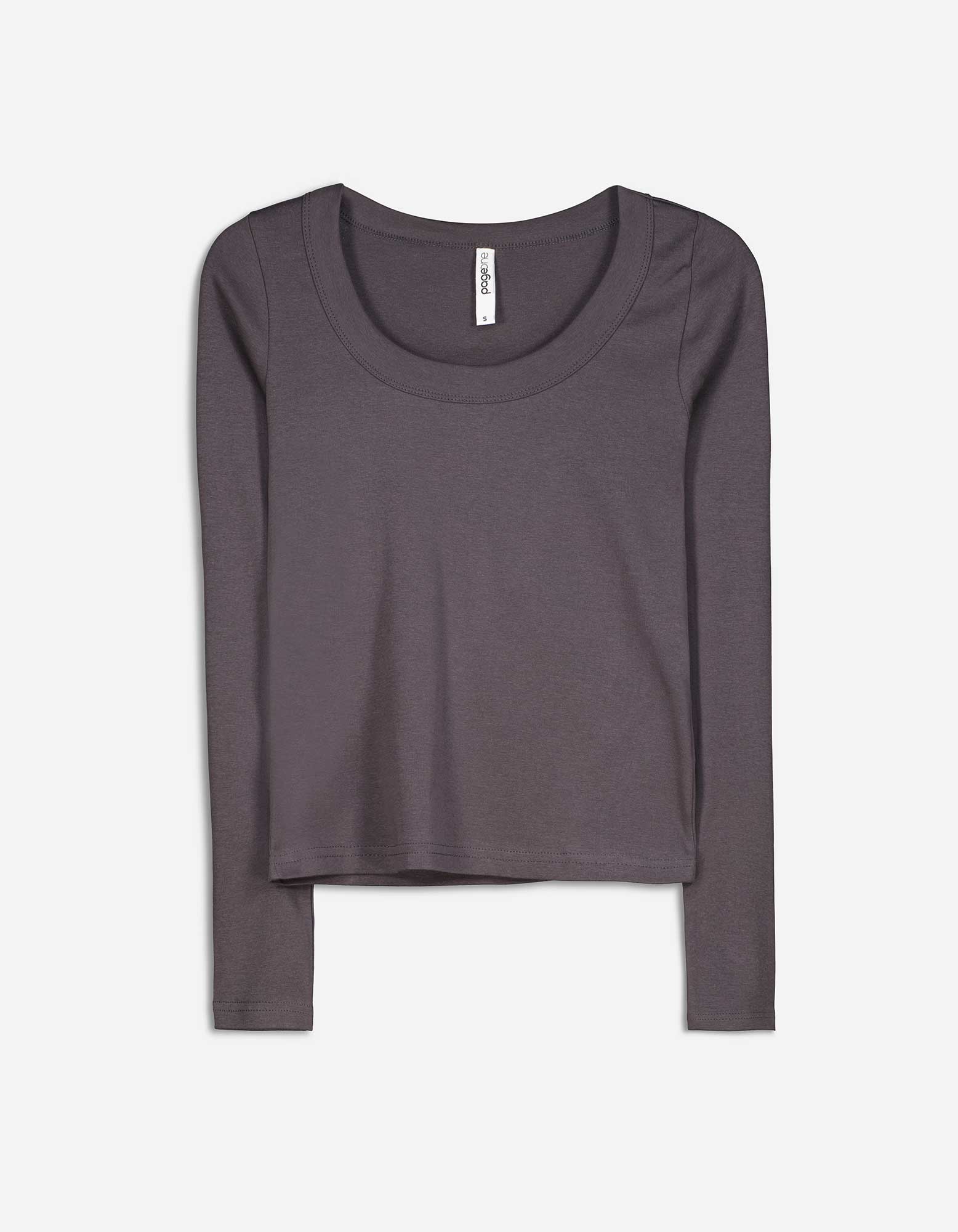 Damen Langarmshirt - Basic, Takko, dunkelgrau S