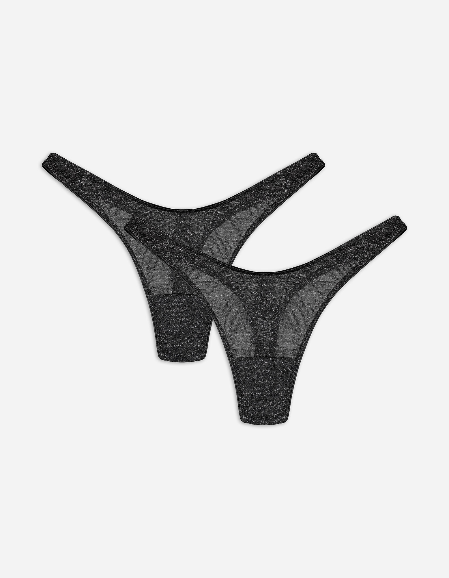 Damen String - 2er-Pack, Takko, schwarz L