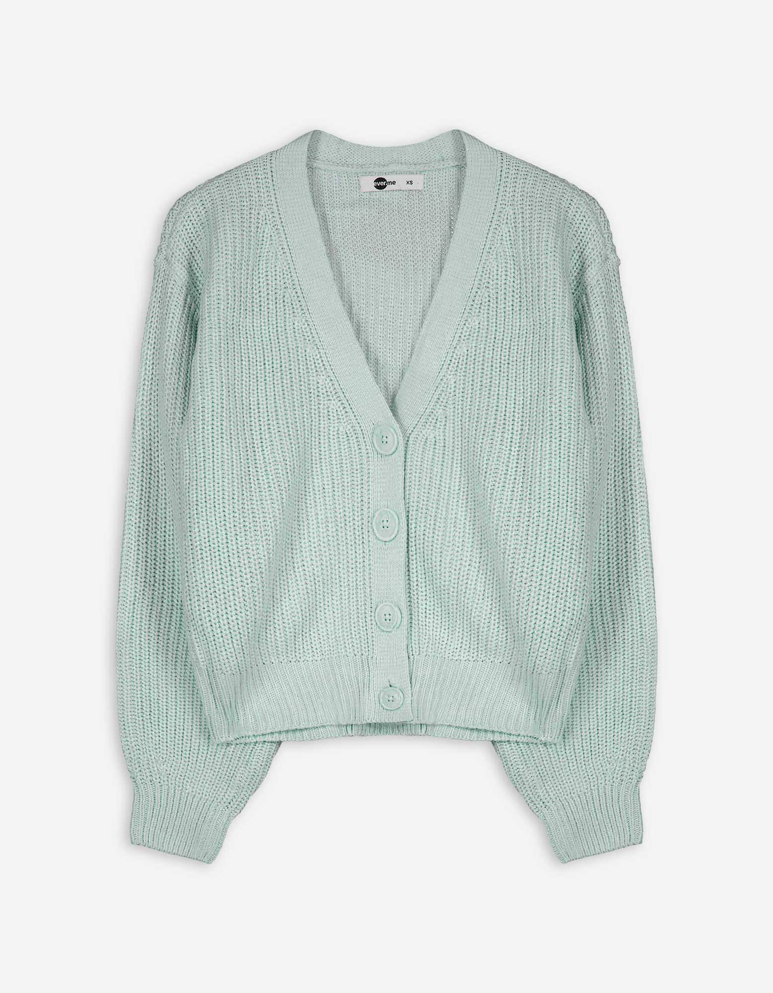 Damen Cardigan - Rippstrick, Takko, türkis XS