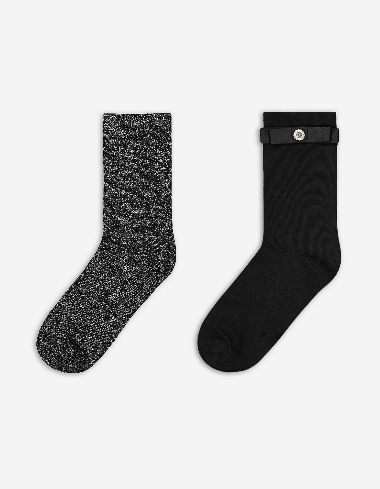 Damen Socken - 2er-Pack, Takko, schwarz 39-42