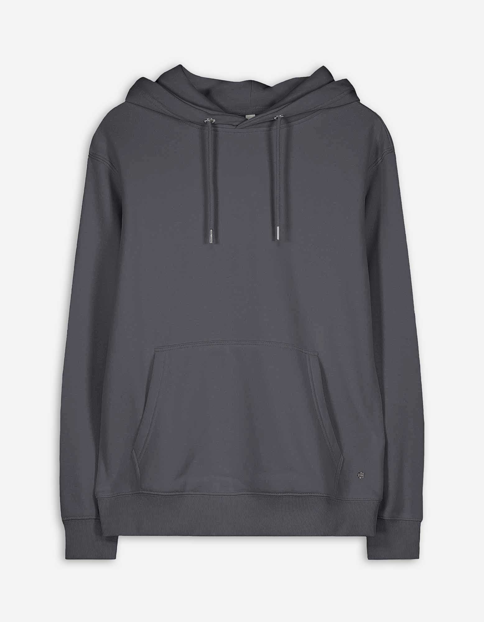 Damen Hoodie - einfarbig, Takko, dunkelgrau M