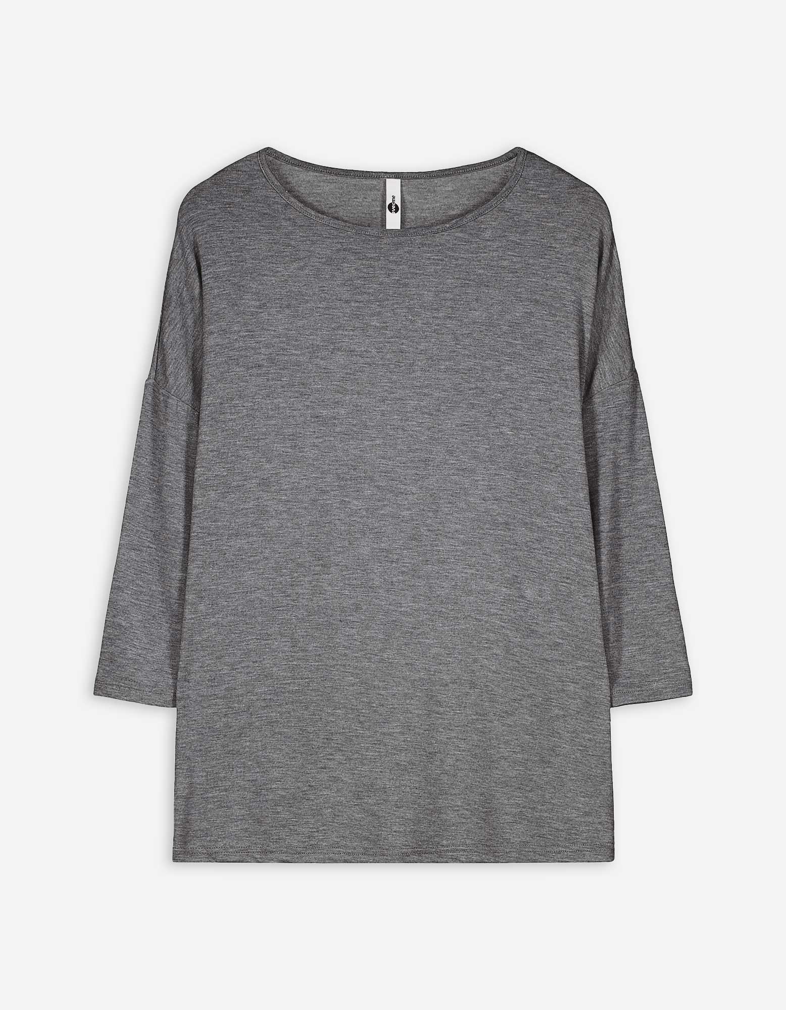 Damen Langarmshirt - Dreiviertelärmel, Takko, dunkelgrau L