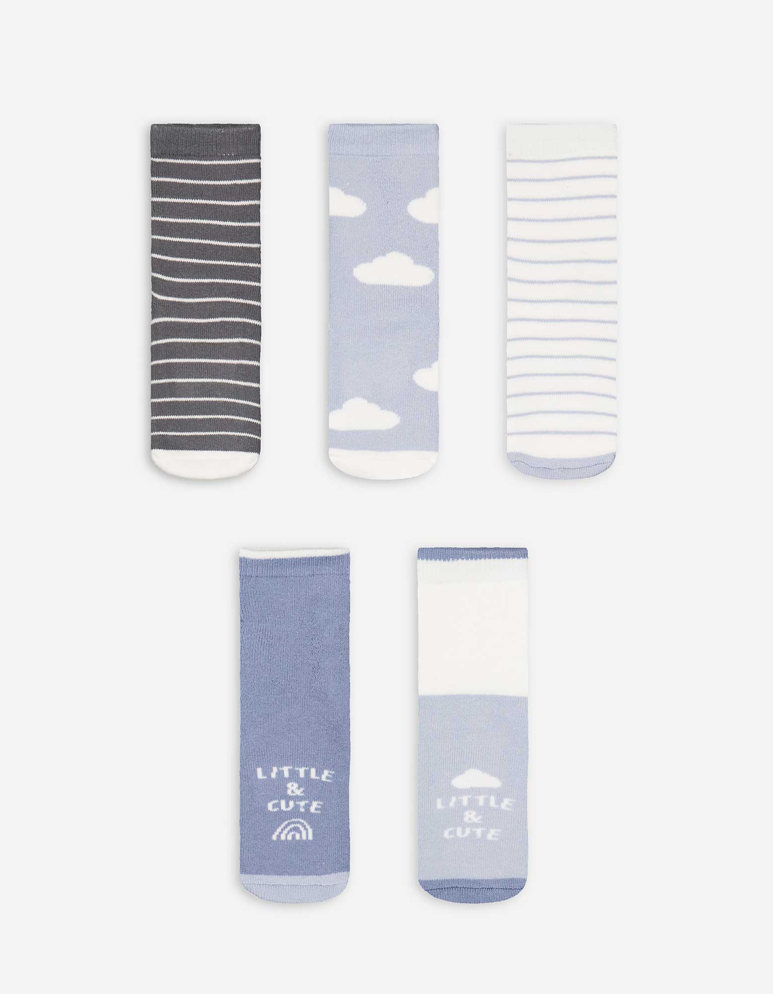 Baby Stoppersocken - 5er-Pack, Takko, weiß